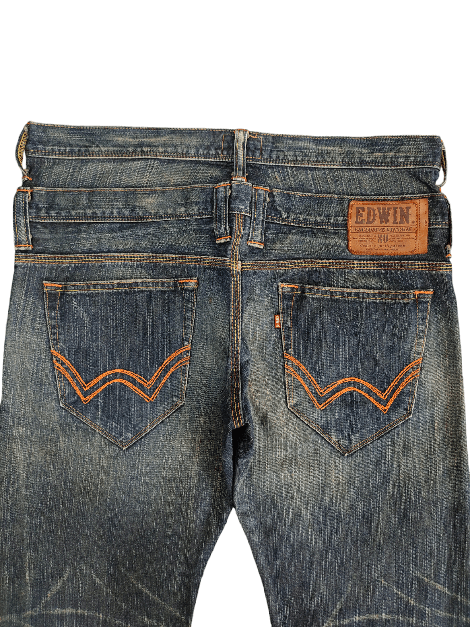 Comme des Garcons × Undercover Vintage Y2k Edwin Xv Double Waist Clawmark Denim Jeans Size US 35 - 12 Thumbnail