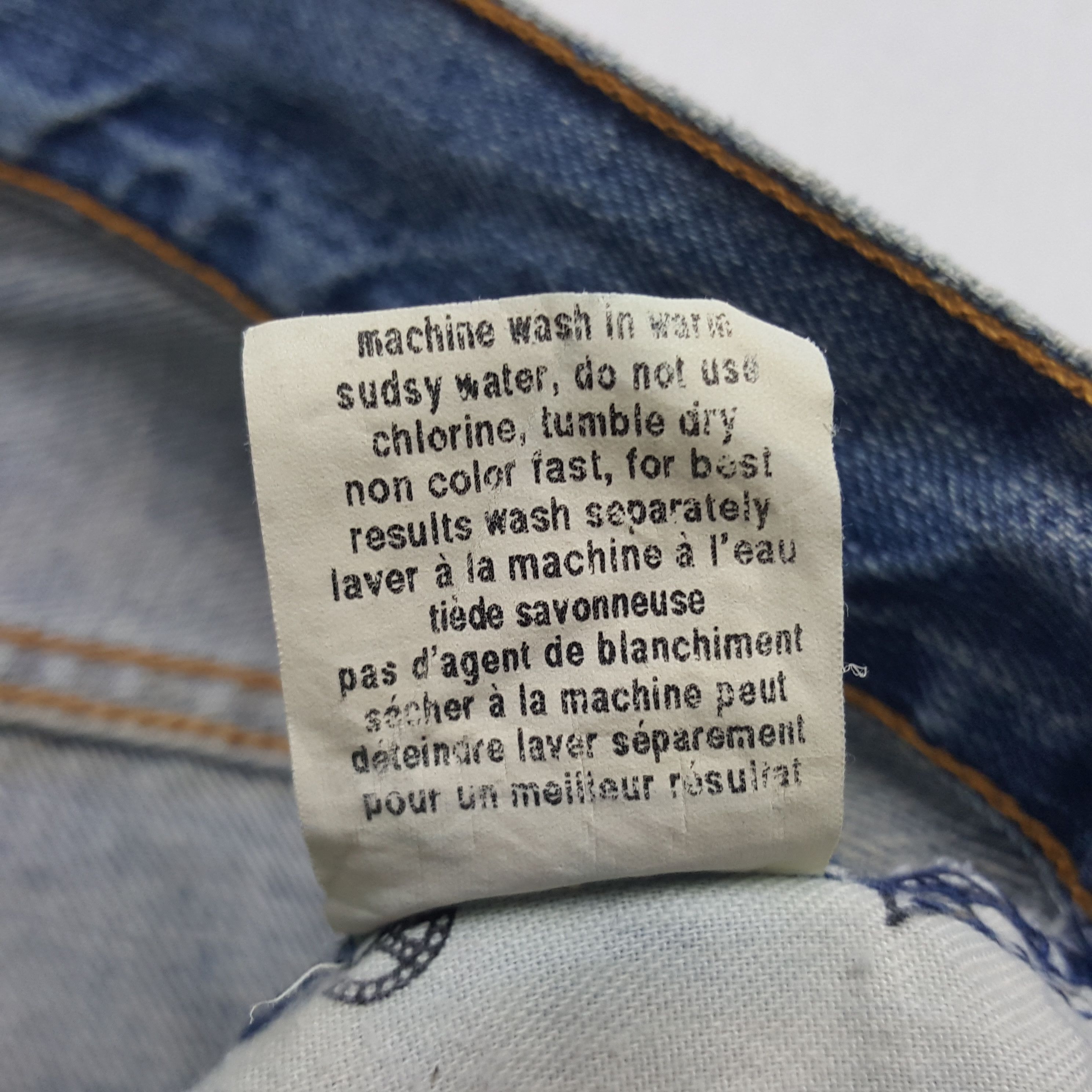 Stussy × Vintage Vintage Stussy Workgear Custom Art Logo Denim Jeans Size US 30 / EU 46 - 15 Thumbnail