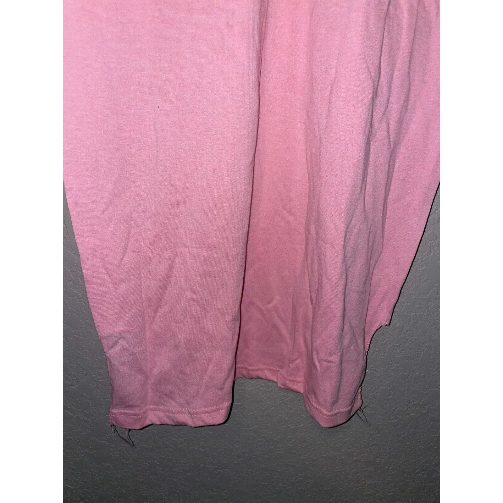 Jerzees 1980s Women's Jerzees Pink Sleeper Sleep Shirt 80s Women OS Size L / US 10 / IT 46 - 6 Thumbnail