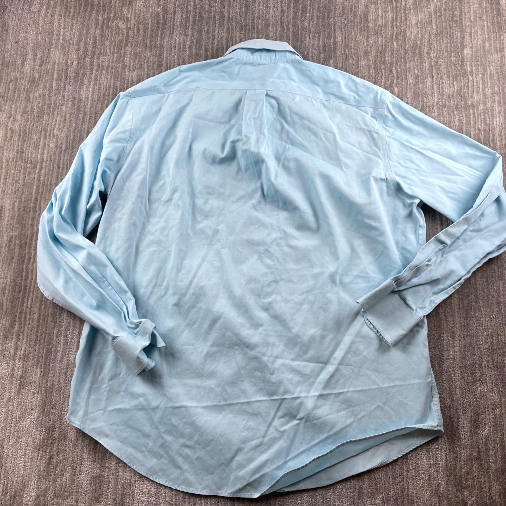 Ralph Lauren Lauren Ralph Lauren Shirt Adult Large Blue Long Sleeve Button Up Non Iron Mens Size US L / EU 52-54 / 3 - 2 Thumbnail