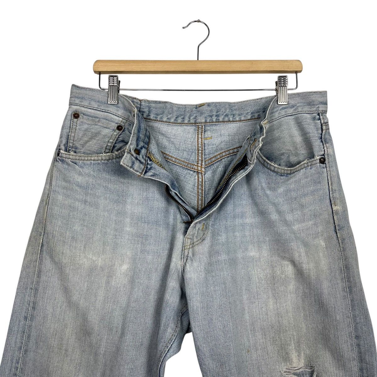 Edwin Vintage Edwin Selvedge Redline Distressed Denim Jeans Size US 34 / EU 50 - 15 Thumbnail