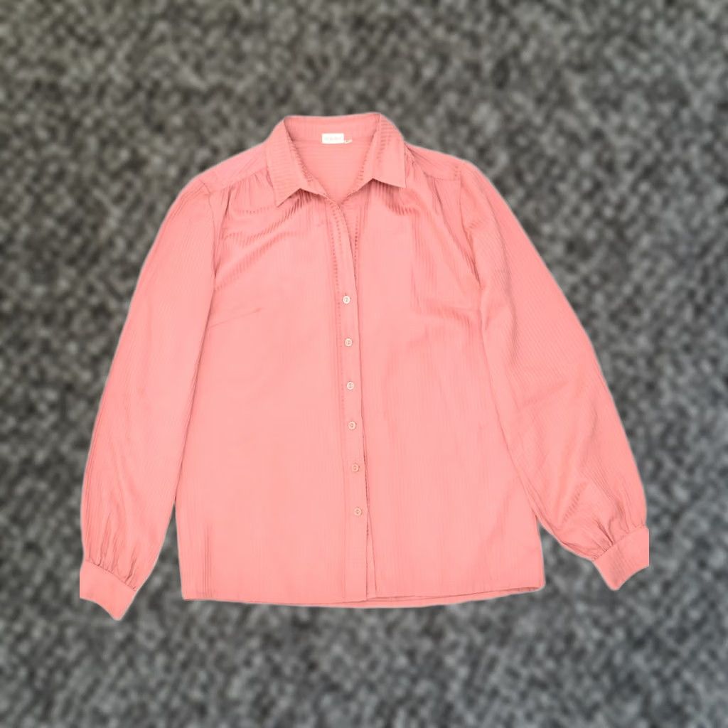 Pinko VINTAGE Womens Shirt EU 40 Medium Pink Striped Polyester Size M / US 6-8 / IT 42-44 - 1 Thumbnail