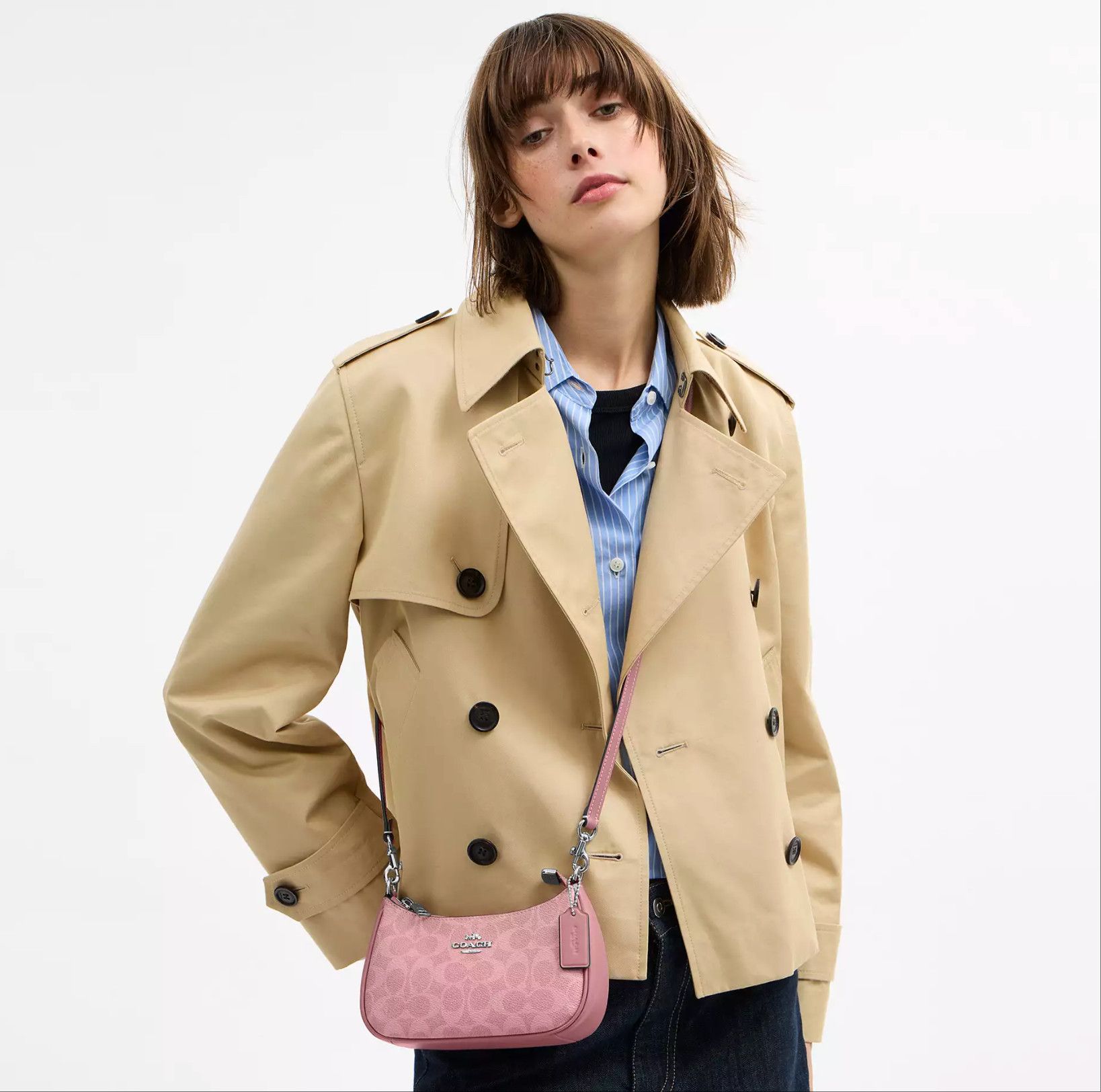 Coach Teri Mini Crossbody Bag In Signature Canvas CW323 Size ONE SIZE - 9 Thumbnail