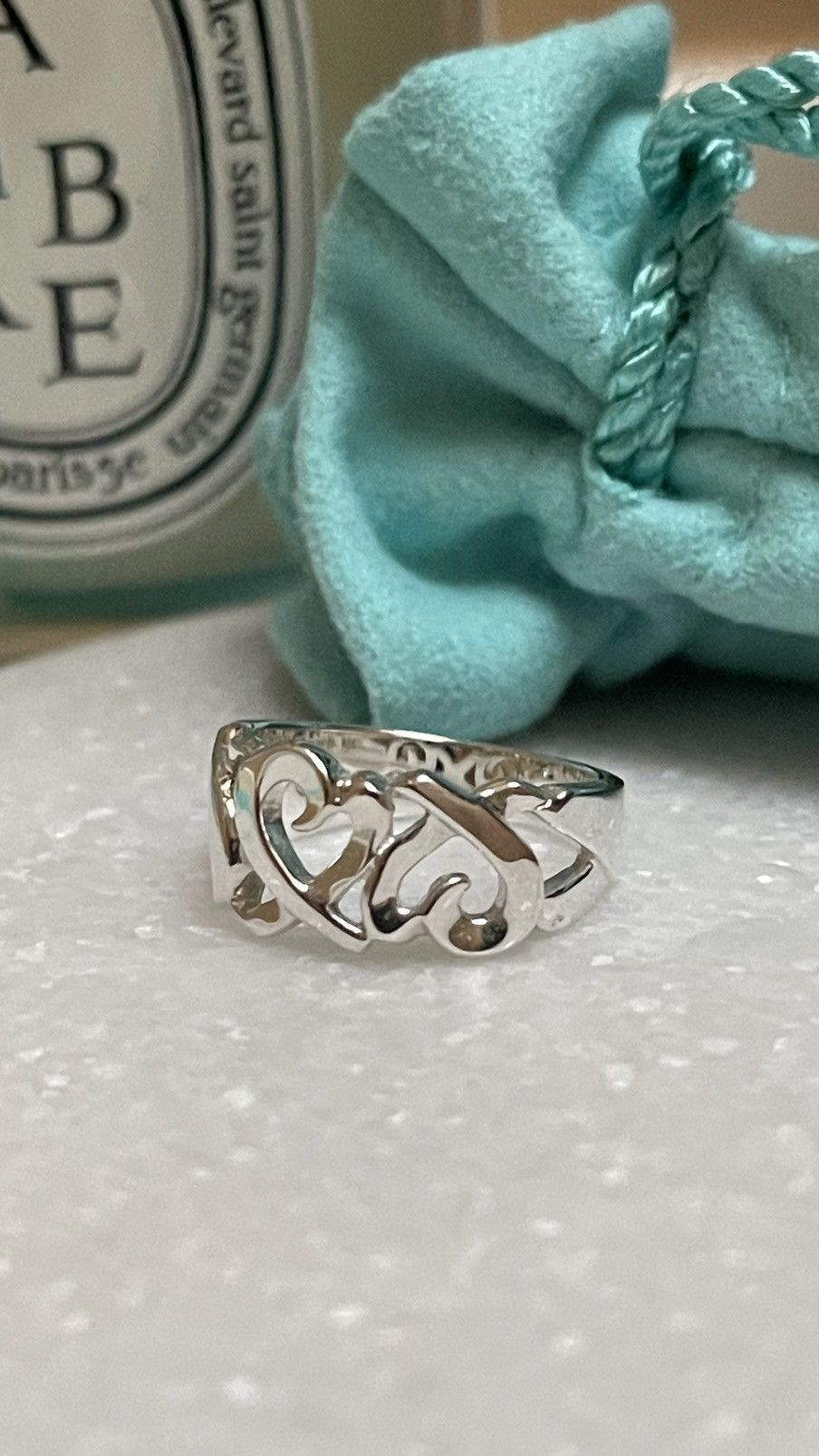 Tiffany & Co. TIFFANY & Co. Picasso Triple Heart Silver Ring Size 5.25NEW Size ONE SIZE - 22 Thumbnail
