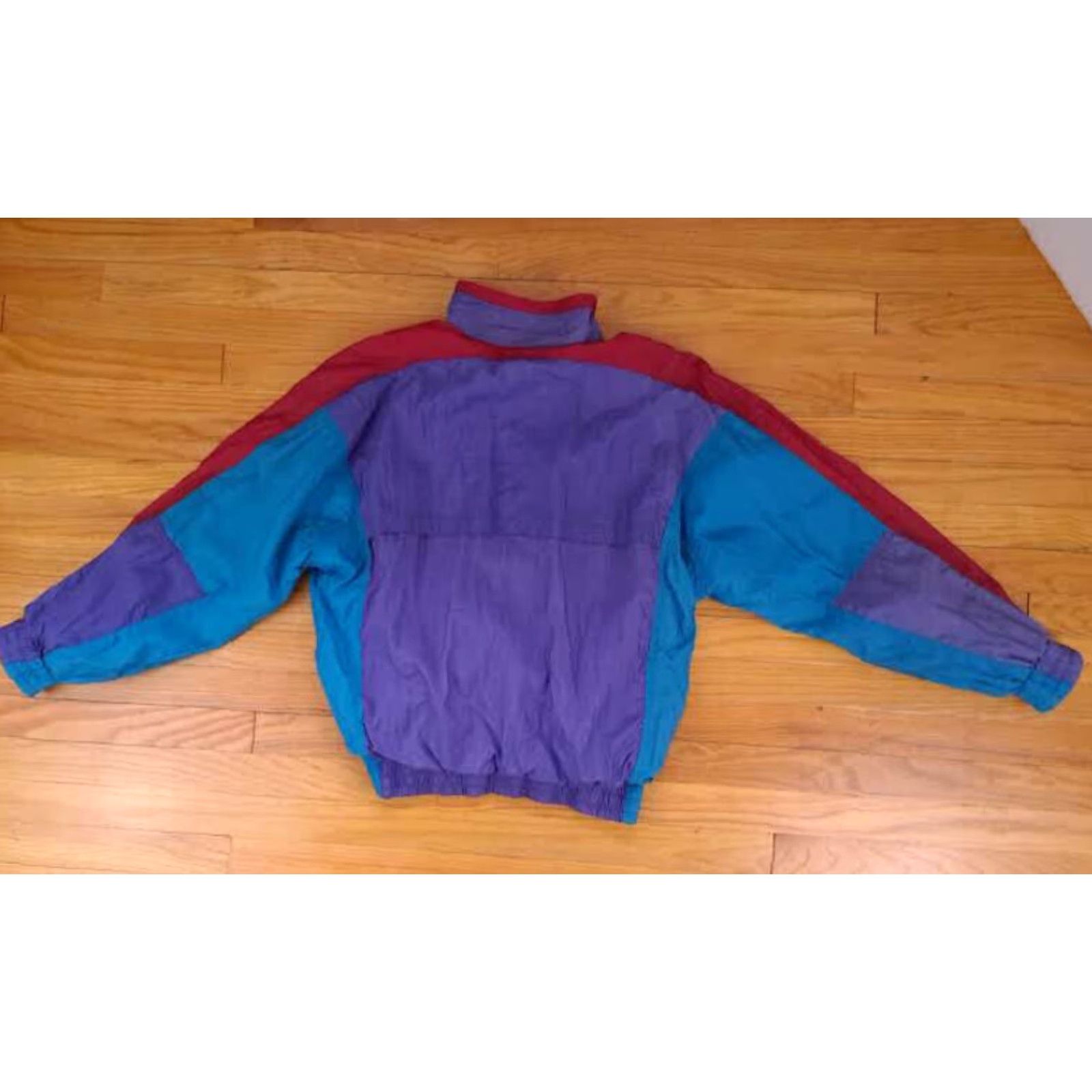 McGregor MacGregor Windbreaker Jacket Colorful Light Nylon Full Zip 1990s Large Women Size L / US 10 / IT 46 - 4 Thumbnail