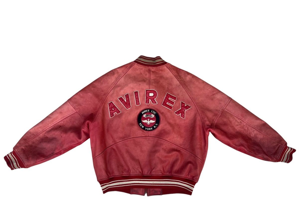 Avirex 90s Avirex Muddy Patina Leather Flight Jacket Military Size US M / EU 48-50 / 2 - 1 Thumbnail