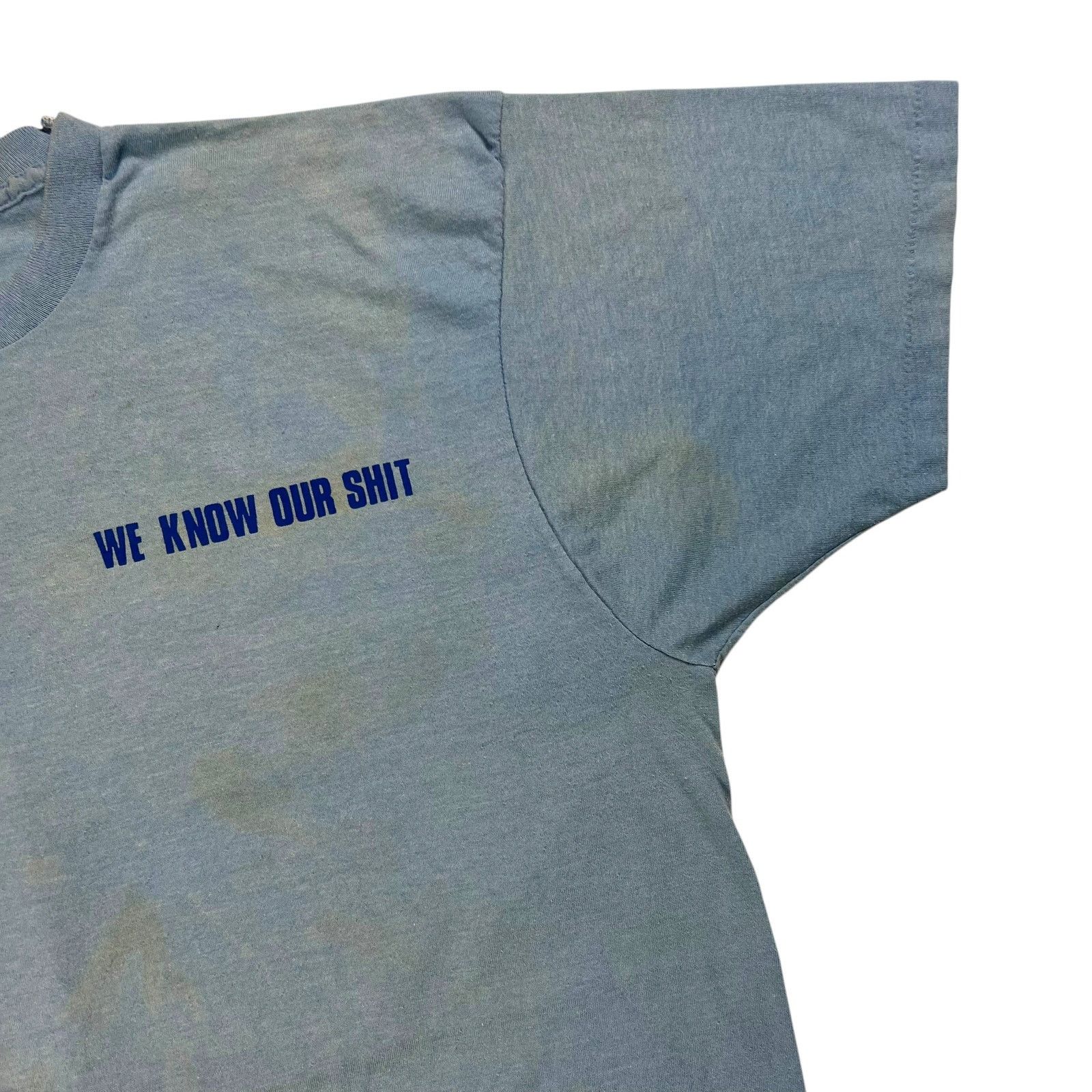 Vintage Vintage 80s We Know Our Shit Pipeline Testing Laser East tee Size US L / EU 52-54 / 3 - 5 Thumbnail