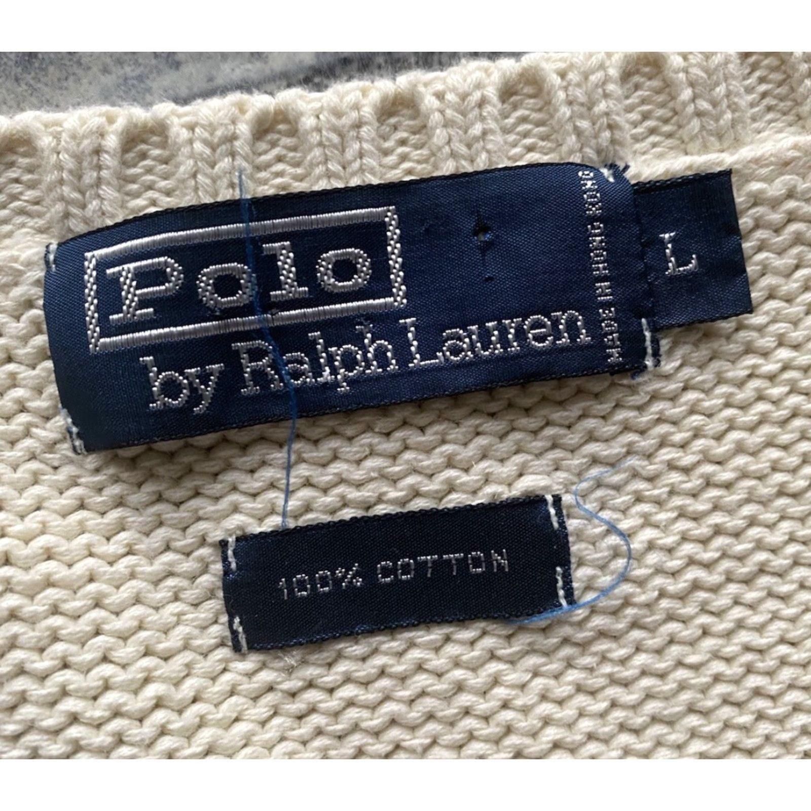Polo Ralph Lauren VINTAGE Polo Ralph Lauren Vest White 100% Cotton Mens Large Size US L / EU 52-54 / 3 - 2 Thumbnail