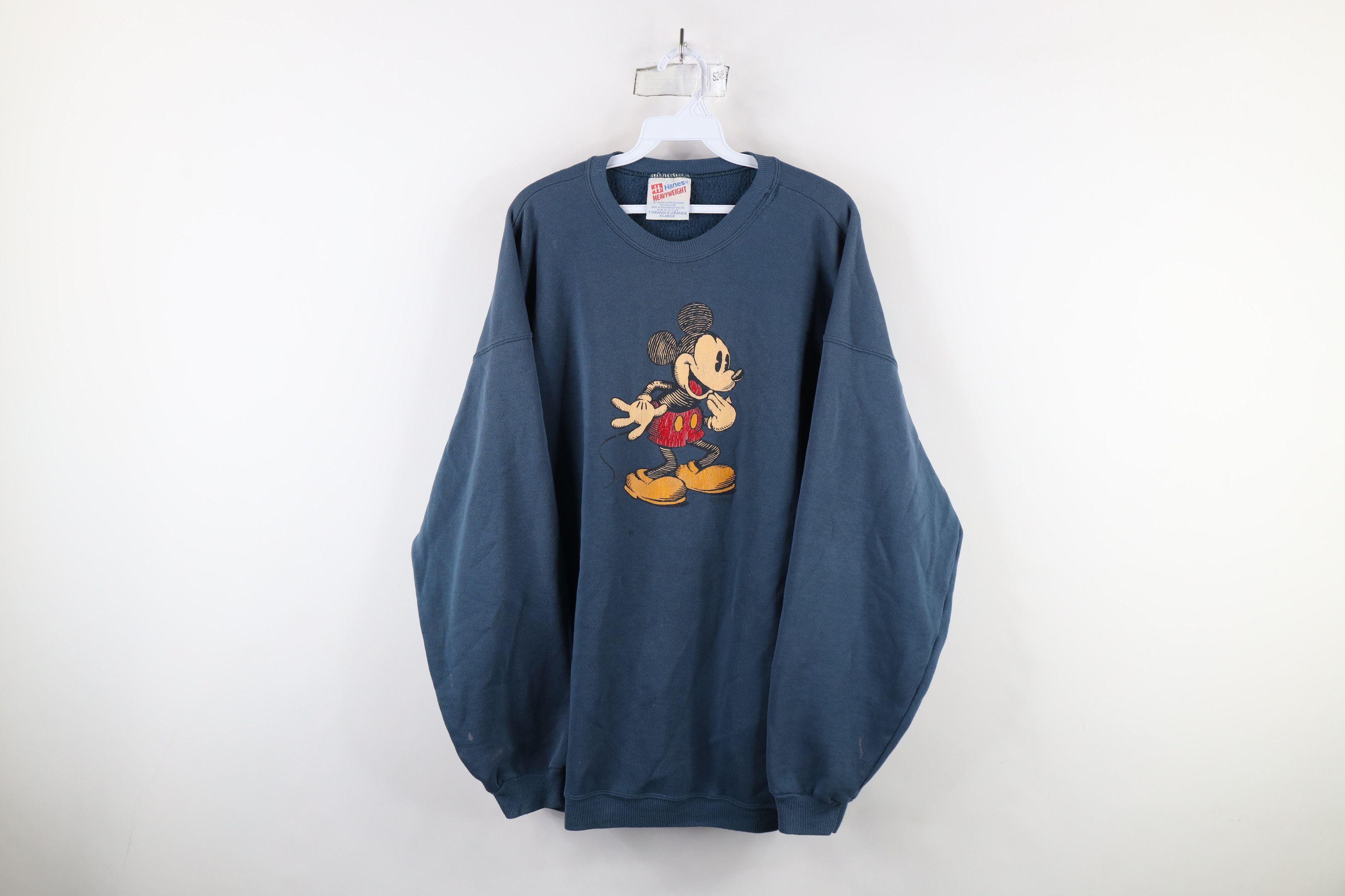 Vintage Vintage 80s 90s Disney Mickey Mouse Heavyweight Sweatshirt Size US XL / EU 56 / 4 - 1 Thumbnail