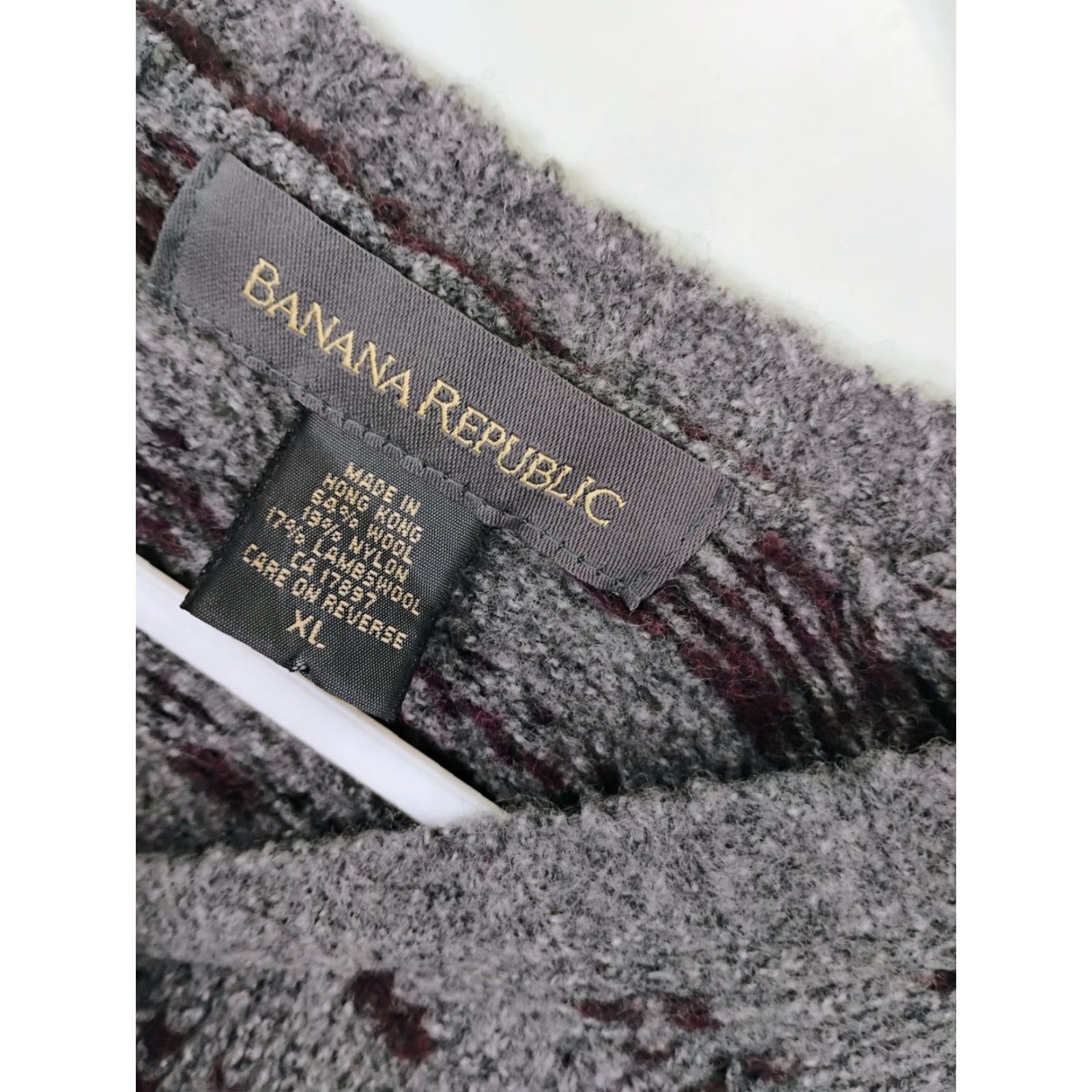 Banana Republic Banana Republic Wool Blend Knit Long Sleeve Sweater Mens XL Gray Size US XL / EU 56 / 4 - 3 Thumbnail