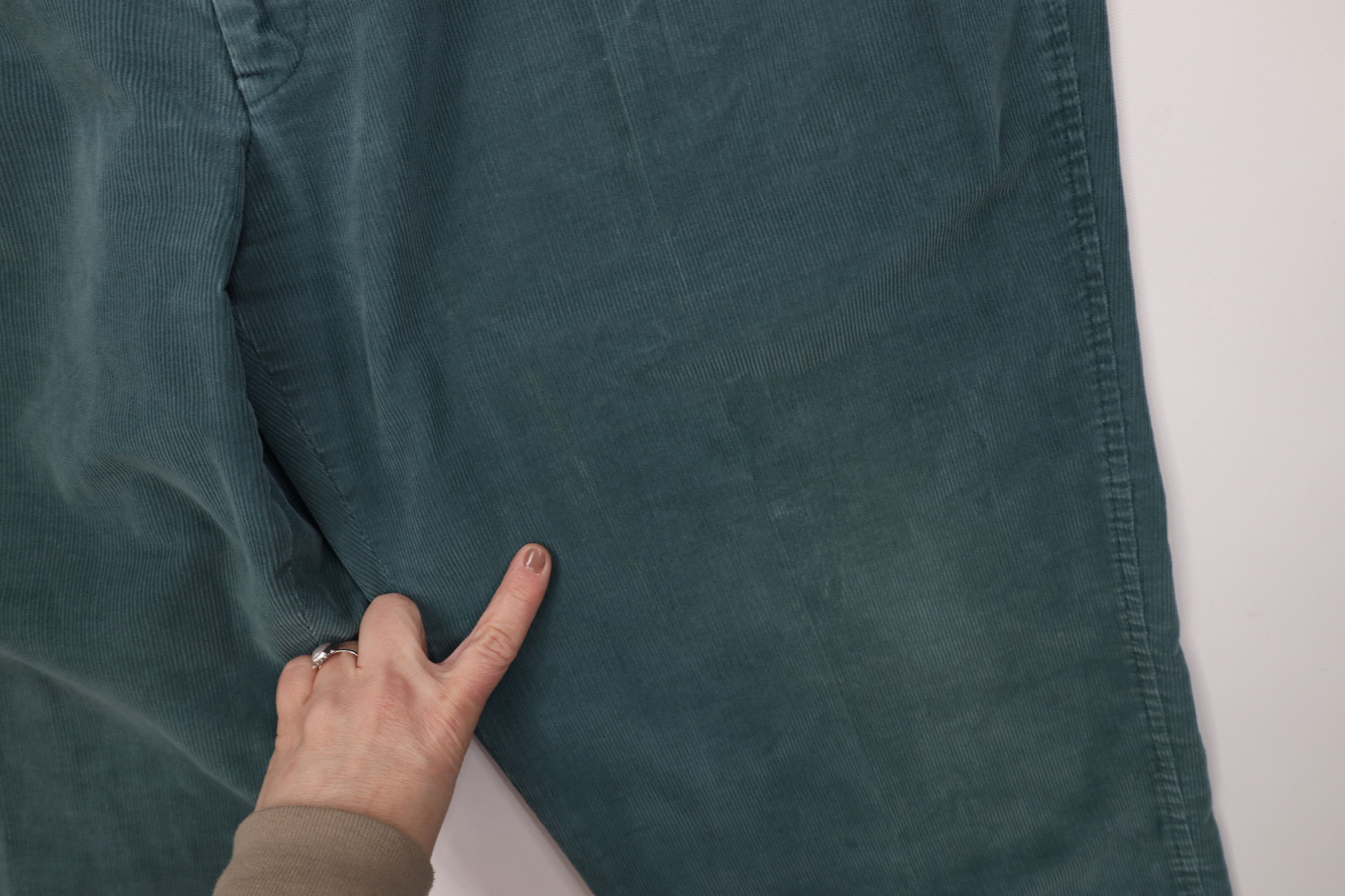 Vintage 70s Lands End Wide Leg Corduroy Chino Pants USA