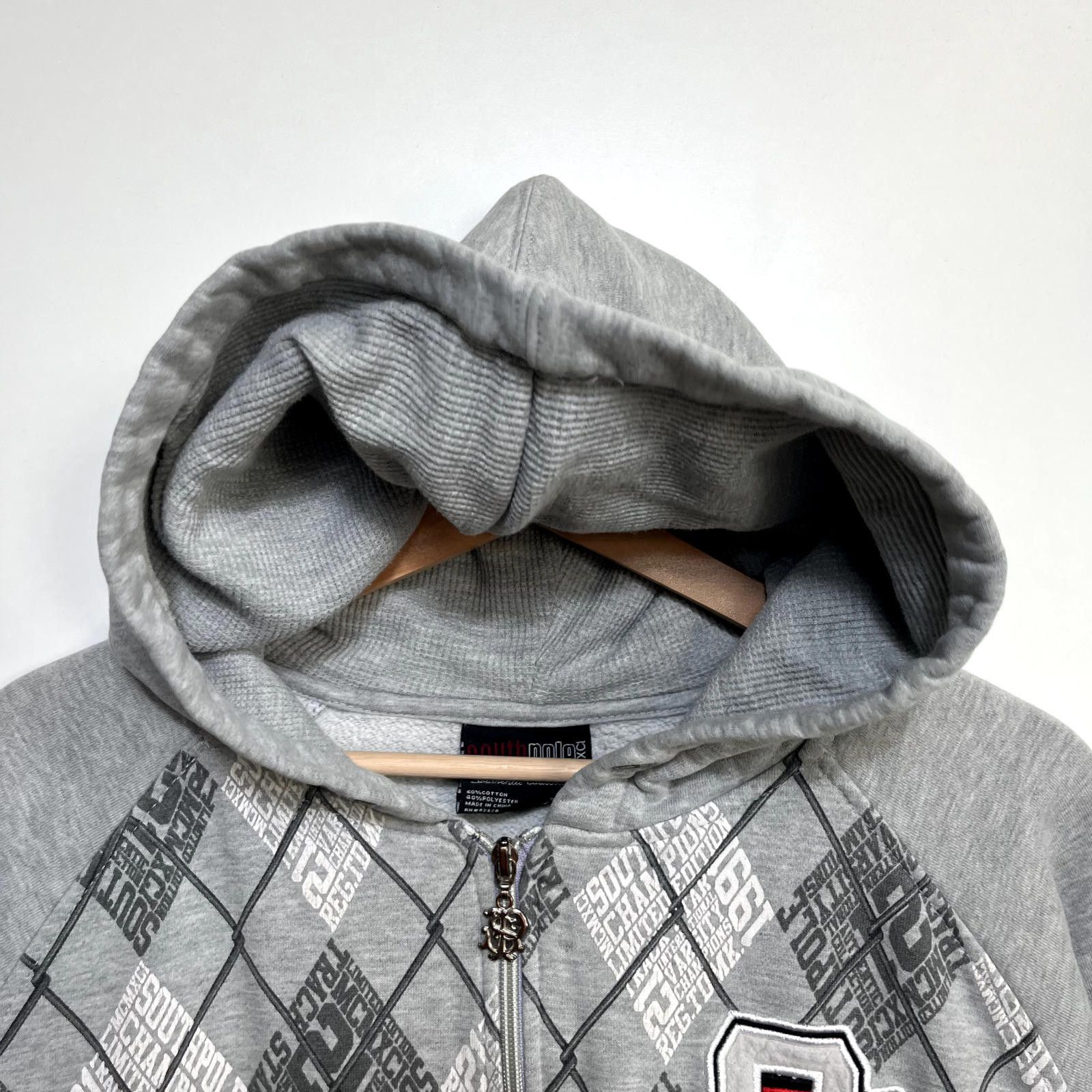 Southpole × Vintage Vintage Y2K South Pole Zip Up Hoodie XL Wire Fencing Print Size US 36 / EU 52 - 9 Thumbnail