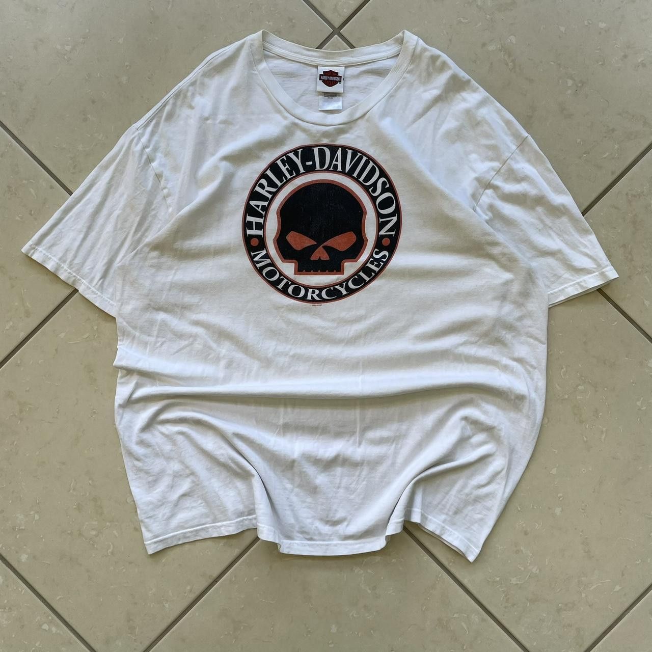 Harley Davidson Vintage Y2K 90's Harley Davidson Skull Surf Graphic Tee Size US XXL / EU 58 / 5 - 1 Thumbnail