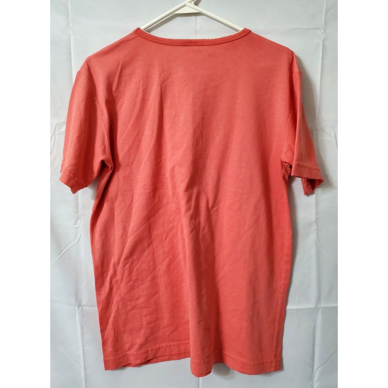 Vintage VINTAGE Bobbie Brooks Shirt Women's Orange Short Sleeve Round Neck Casual 90s Beach Marine Graphic Print Basic Knit Cotton-Polyester BB556 Size S / US 4 / IT 40 - 7 Thumbnail