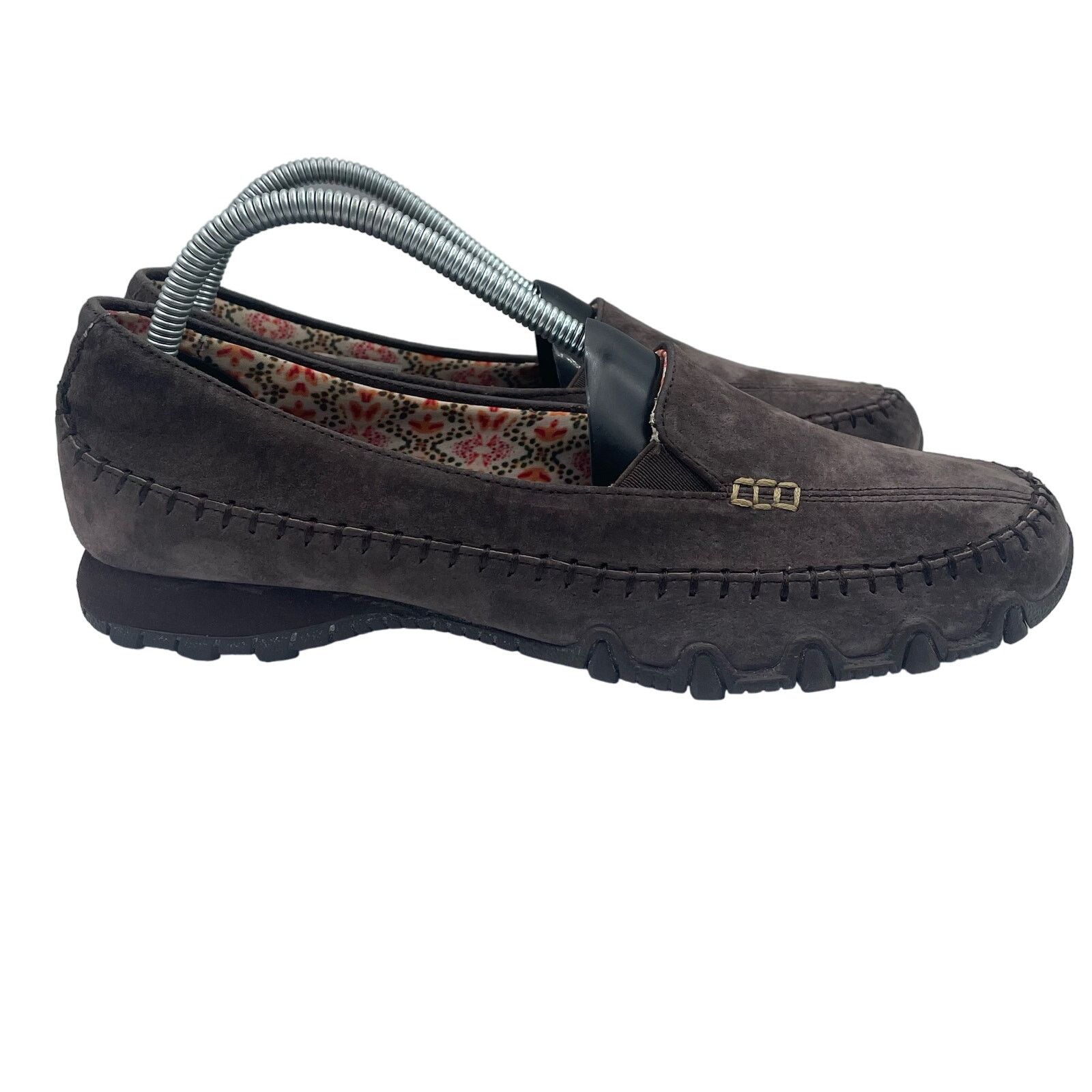 SKECHERS Skechers Relaxed Biker Pedestrian Suede Chocolate Flats 10 Size US 10 / IT 40 - 2 Thumbnail