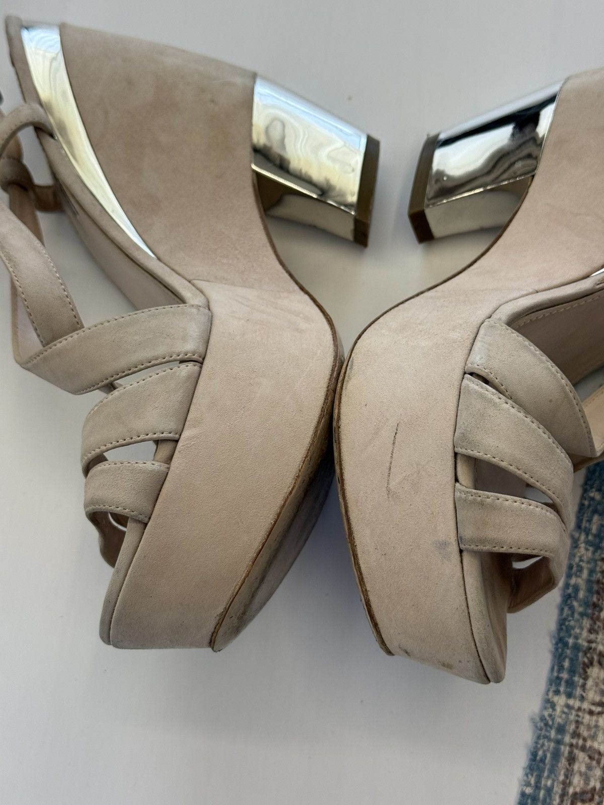 Miu Miu Miu Miu Suede Strap Pump Sandals Size EU 41 Size US 11 / IT 41 - 5 Thumbnail