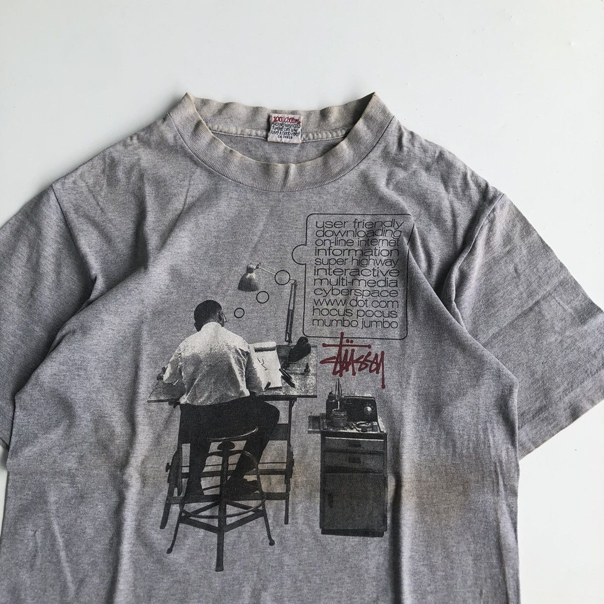 Stussy × Vintage 90's hocus pocus mumbo jumbo stussy tees Size US S / EU 44-46 / 1 - 2 Thumbnail