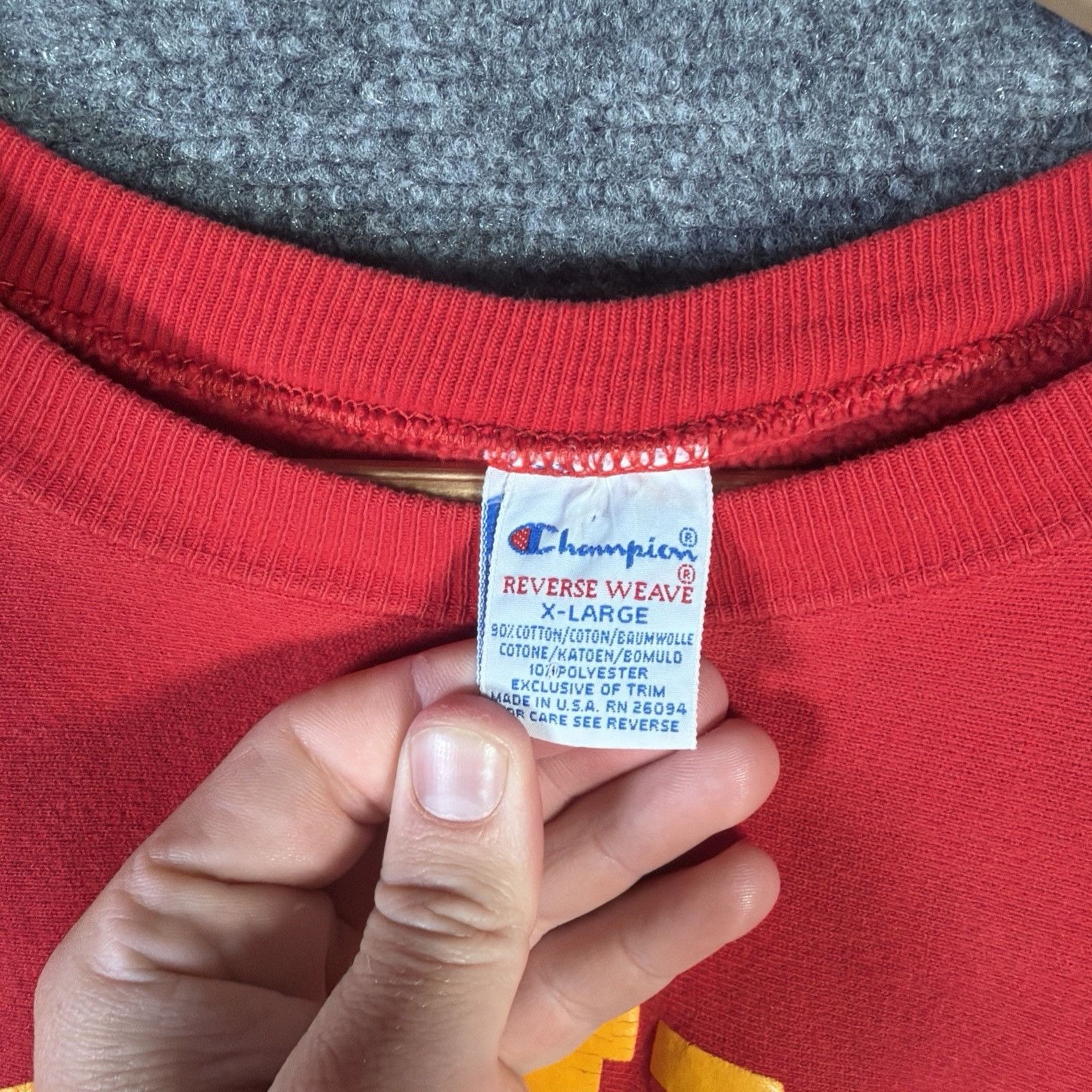 Champion Vintage USMC Sweatshirt XL 90s Champion Reverse Weave Marine Size US XL / EU 56 / 4 - 3 Thumbnail