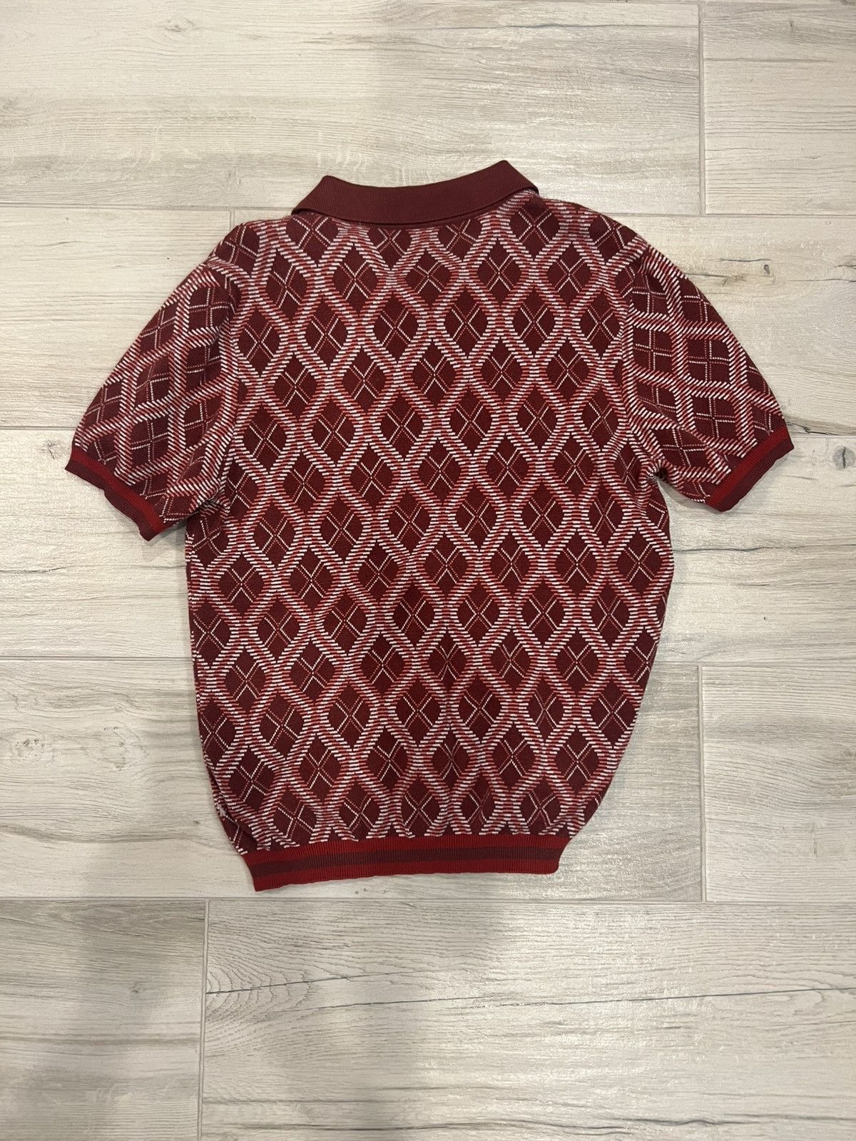 Standard Cloth Red Knit Polo Size US L / EU 52-54 / 3 - 3 Thumbnail