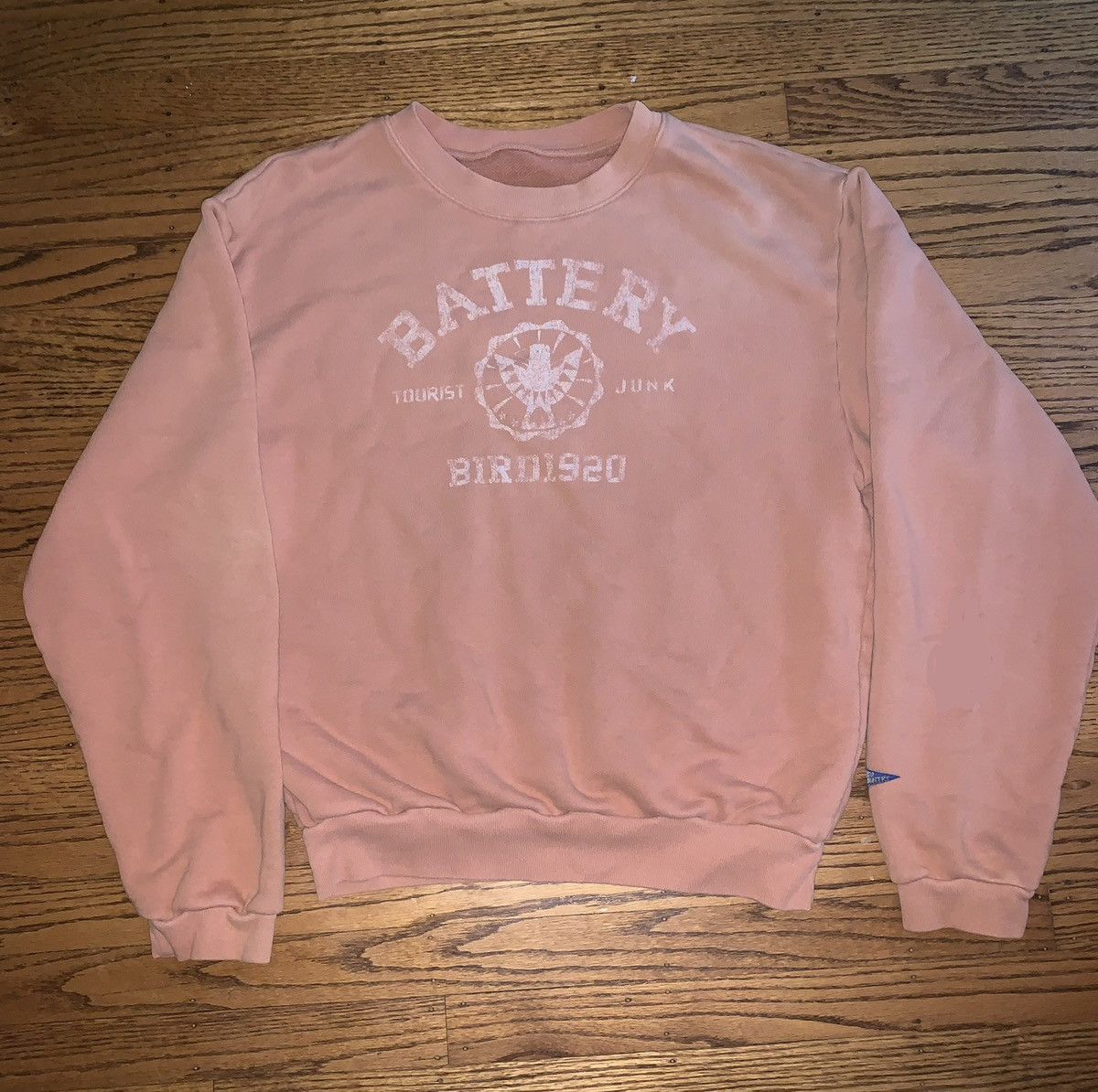 image of Kapital Battery College Sweatshirt in Brown, Men's (Size Large)