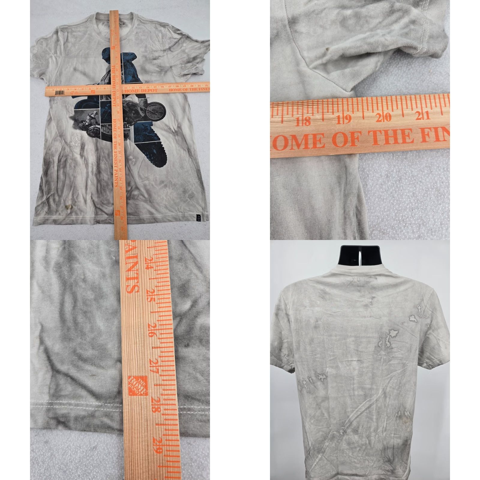 Fox Racing Fox Racing T-Shirt Large Gray Logo Short Sleeve Mens Cotton Lightweight Knit Polyester Casual Regular Fit Size US L / EU 52-54 / 3 - 8 Thumbnail