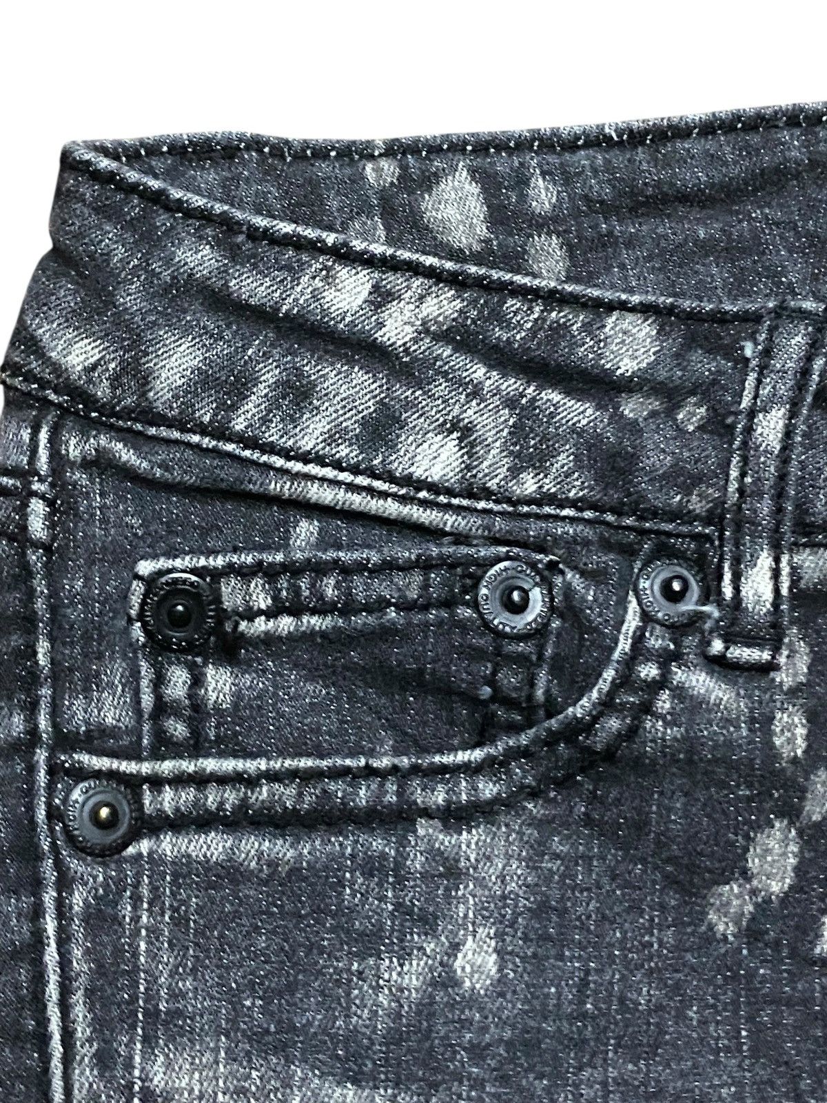Japanese Brand Unbrand Acid Wash Distressed Skinny Jeans Size US 28 / EU 44 - 9 Thumbnail