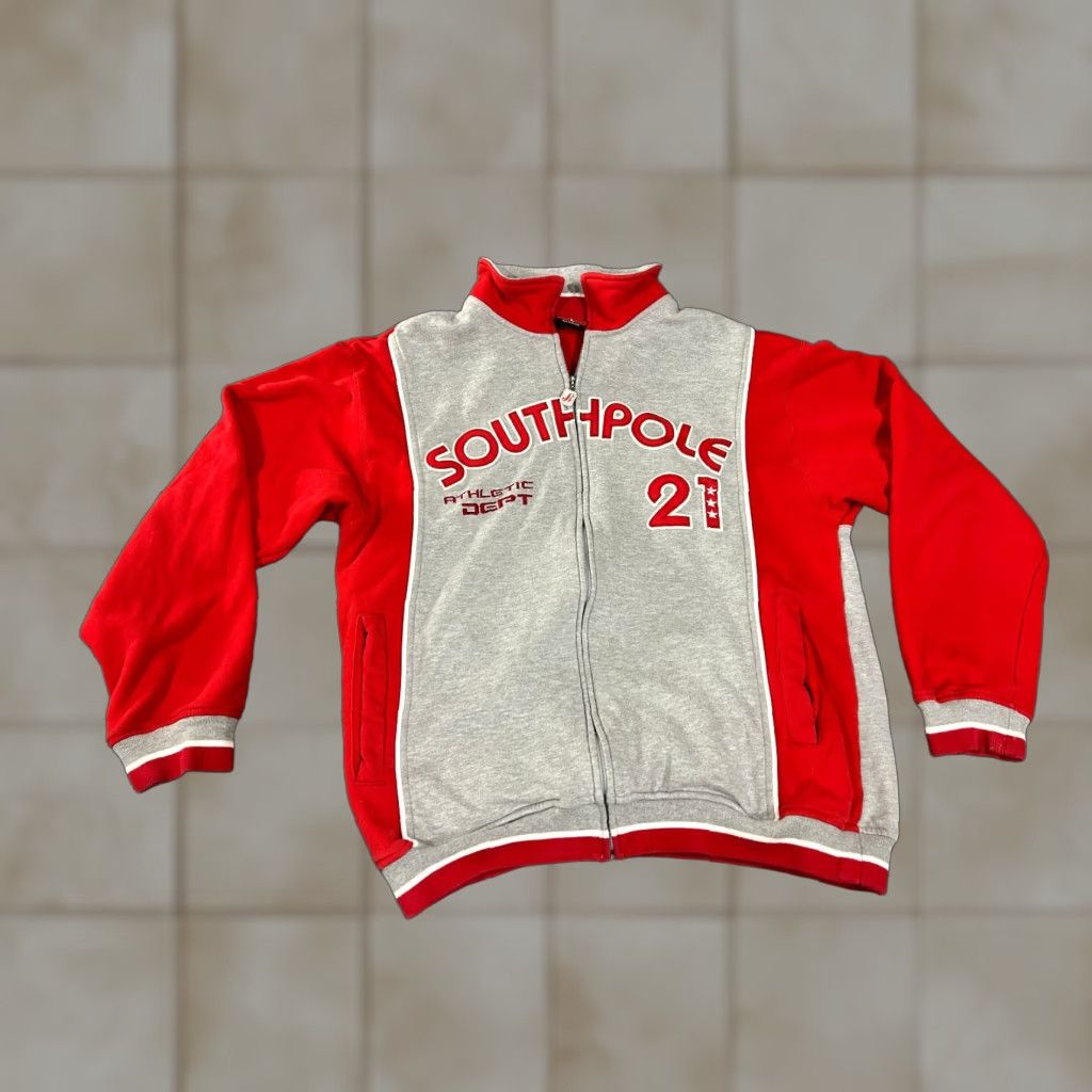 Southpole Southpole Jacket Mens L Full Zip Gray Red Bomber Coat Streetwear Casual Athletic Pockets Mid-Length Winter VINTAGE? Size US L / EU 52-54 / 3 - 1 Thumbnail