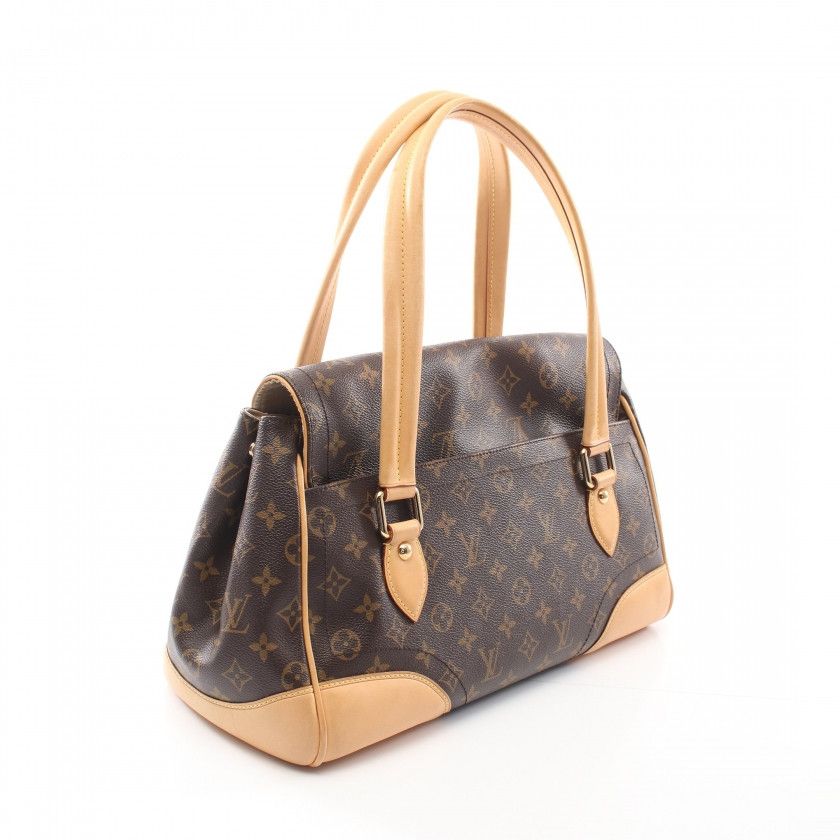 Louis Vuitton Beverly GM Monogram Shoulder Bag Brown