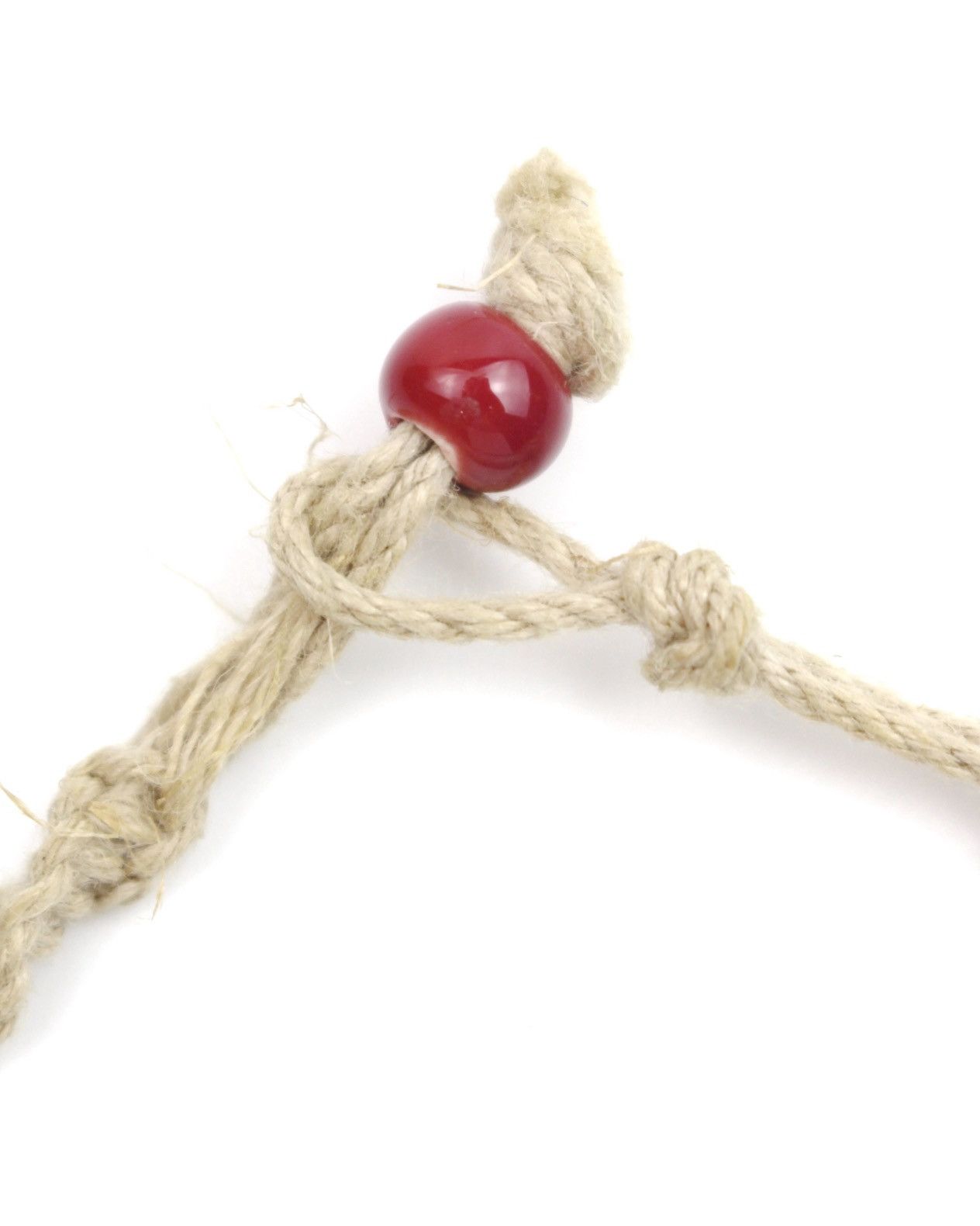 Hysteric Glamour 1980S JAPANESE MADE HAND-KNOTTED HEMP CORD CROSS NECKLACE Size ONE SIZE - 4 Thumbnail