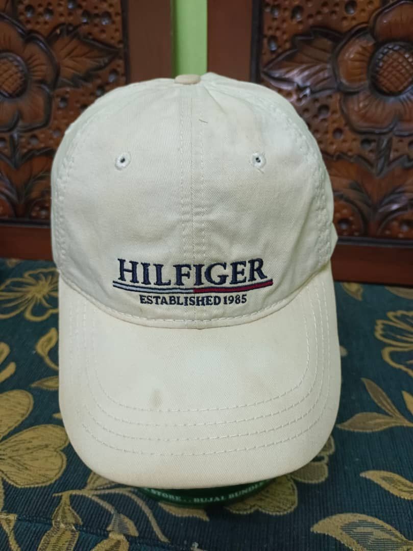 Tommy Hilfiger Tommy Hilfiger Leather Strap Adjustable Hat Cap Size ONE SIZE - 1 Thumbnail