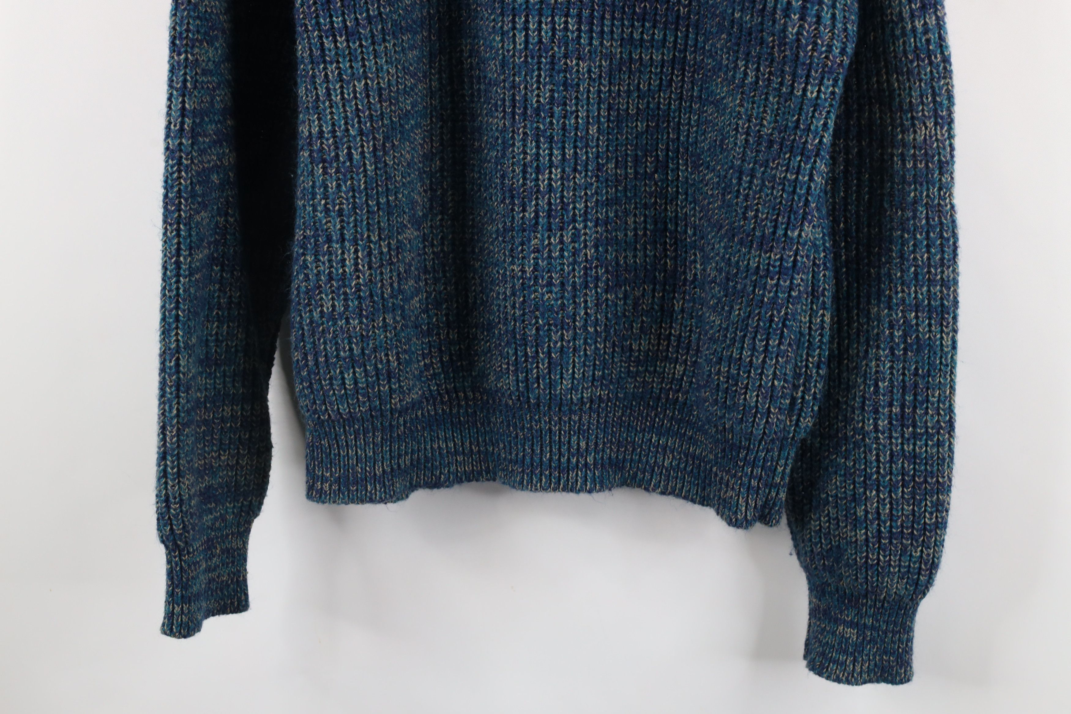 Vintage Vintage 90s Streetwear Chunky Ribbed Knit Crewneck Sweater Size US L / EU 52-54 / 3 - 3 Thumbnail