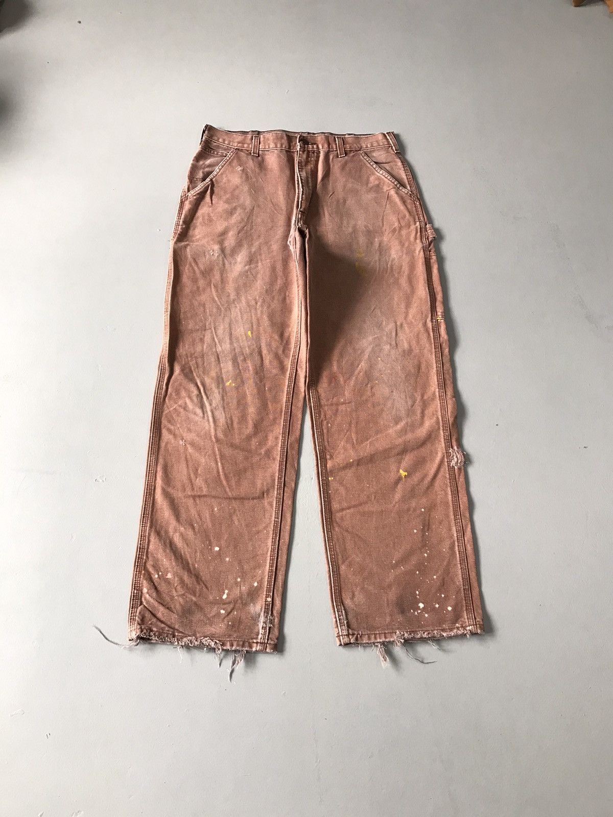 Carhartt Vintage Carhartt carpenter damaged workwear denim Size US 36 / EU 52 - 1 Thumbnail