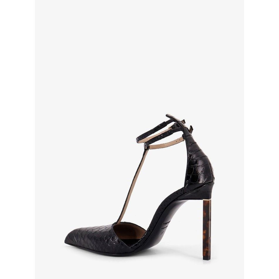 Tom Ford TOM FORD Black Embossed Leather 90mm Pumps New & Authentic ( Size US 9 / IT 39 - 5 Thumbnail