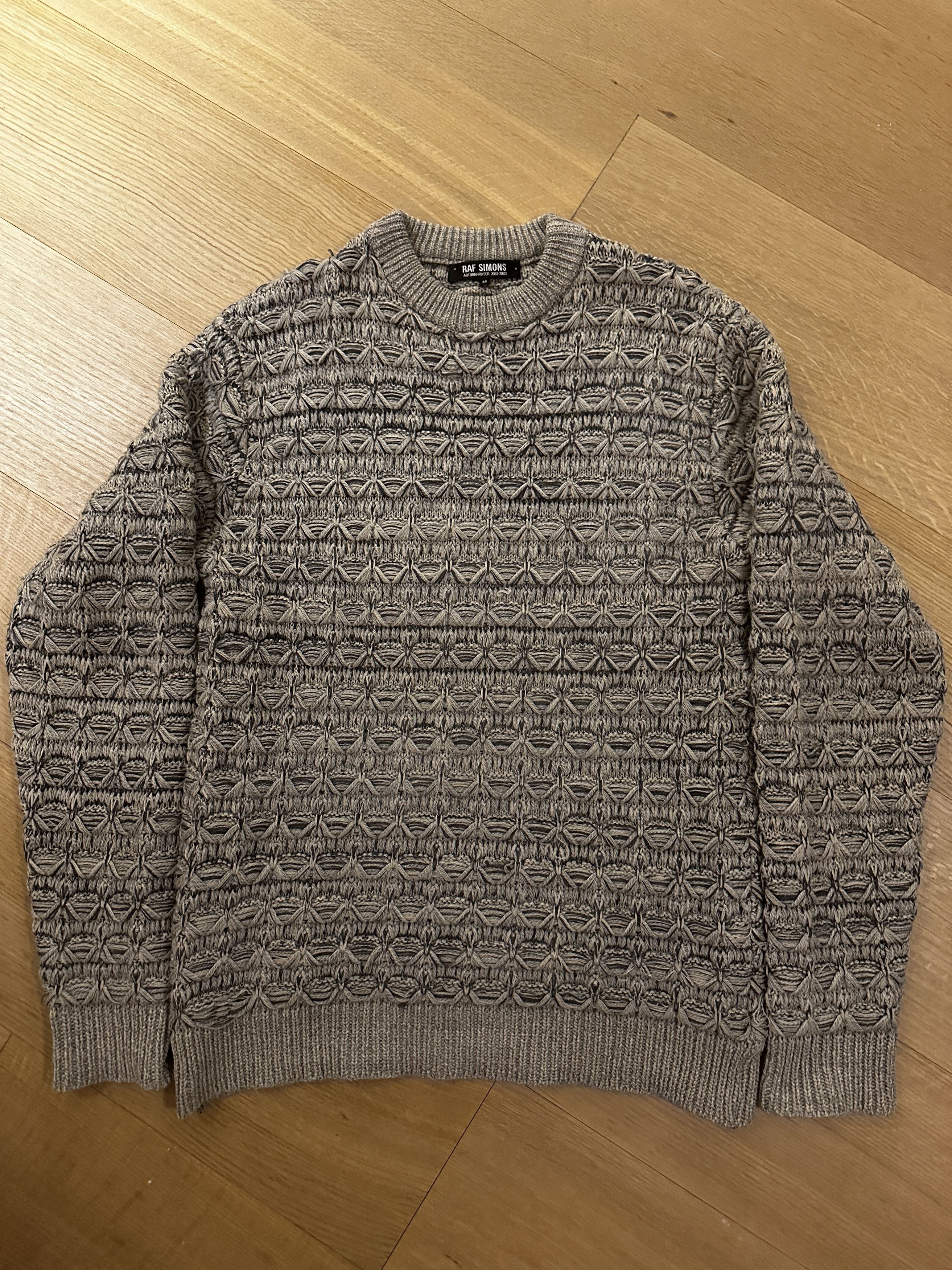 Raf Simons AW02 Virginia Creeper Forest Knit Sweater | Grailed Raf Simons AW02 Virginia Creeper Forest Knit Sweater | Grailed