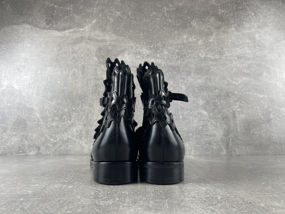 Alaia Alaïa Paris Cut Out Leather Ankle Boots Black Size US 7 / IT 37 - 7 Thumbnail