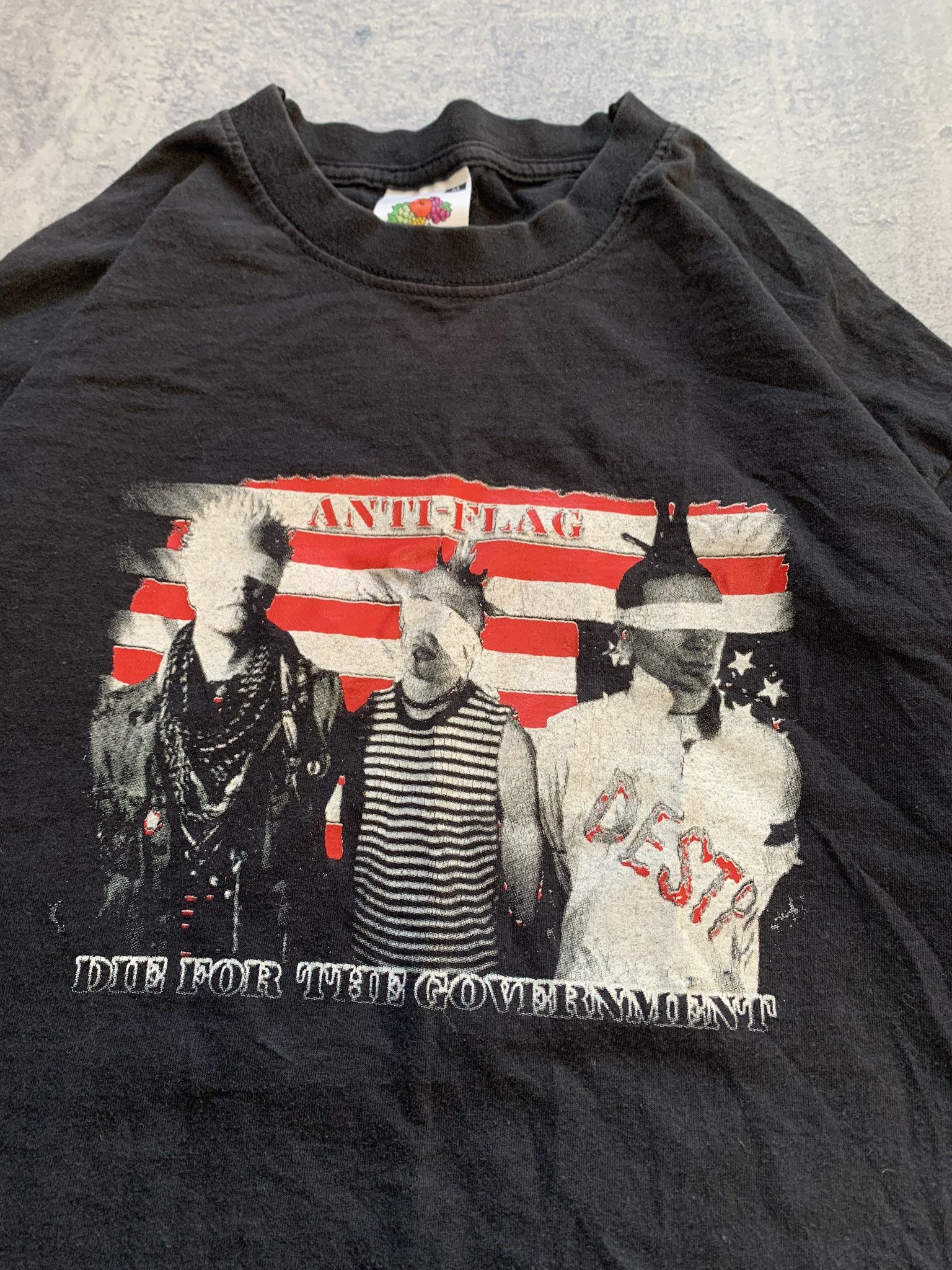 Fruit Of The Loom Anti Flag Die For The Government Band Shirt Men's M Size US M / EU 48-50 / 2 - 3 Thumbnail