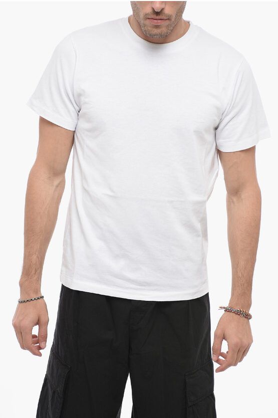 image of Off White Set Of 3 T-Shirts With Back Logo Print in White, Men's (Size XS)