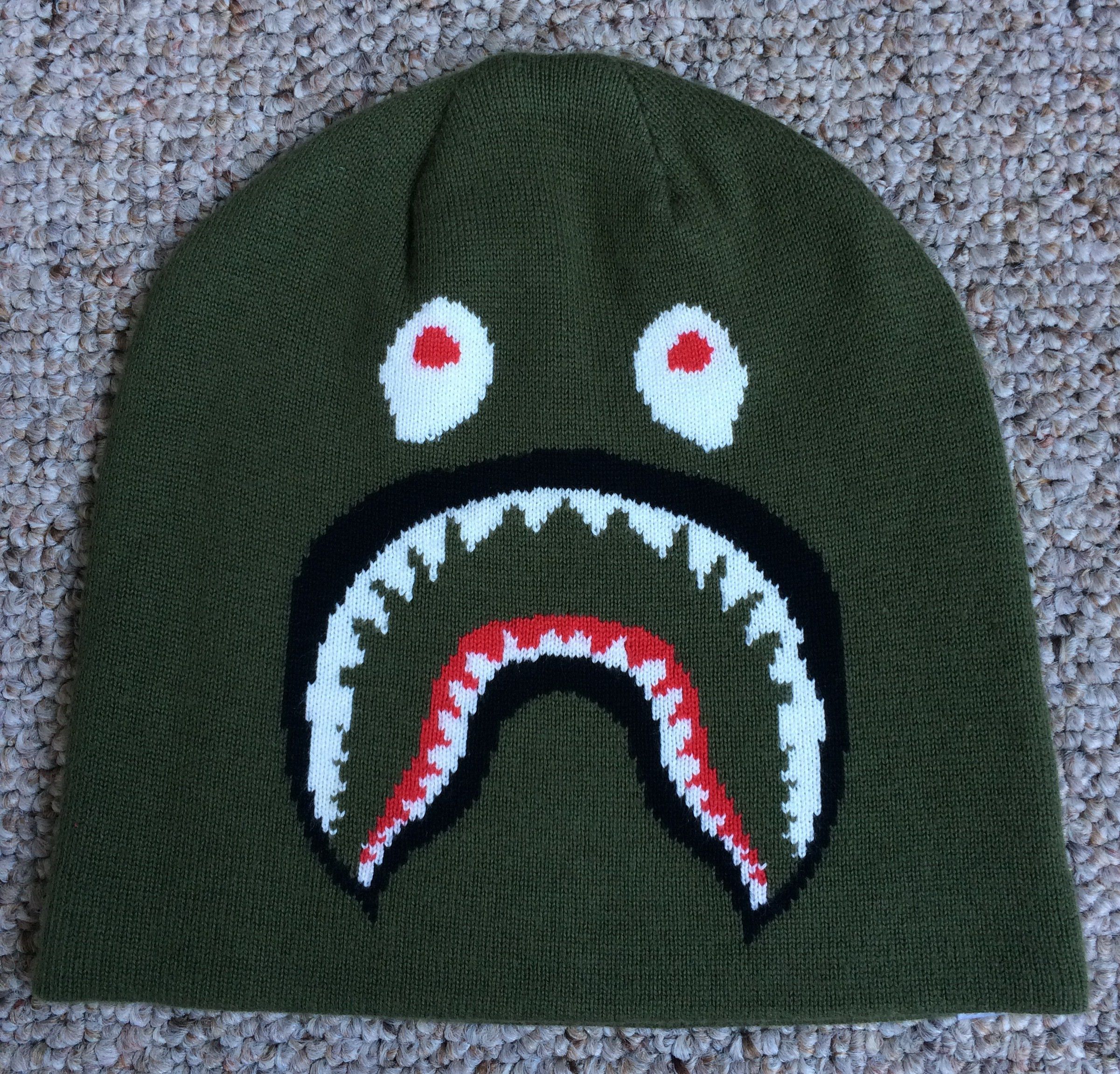 Bape Bape Shark Beanie Hat Size ONE SIZE - 1 Thumbnail