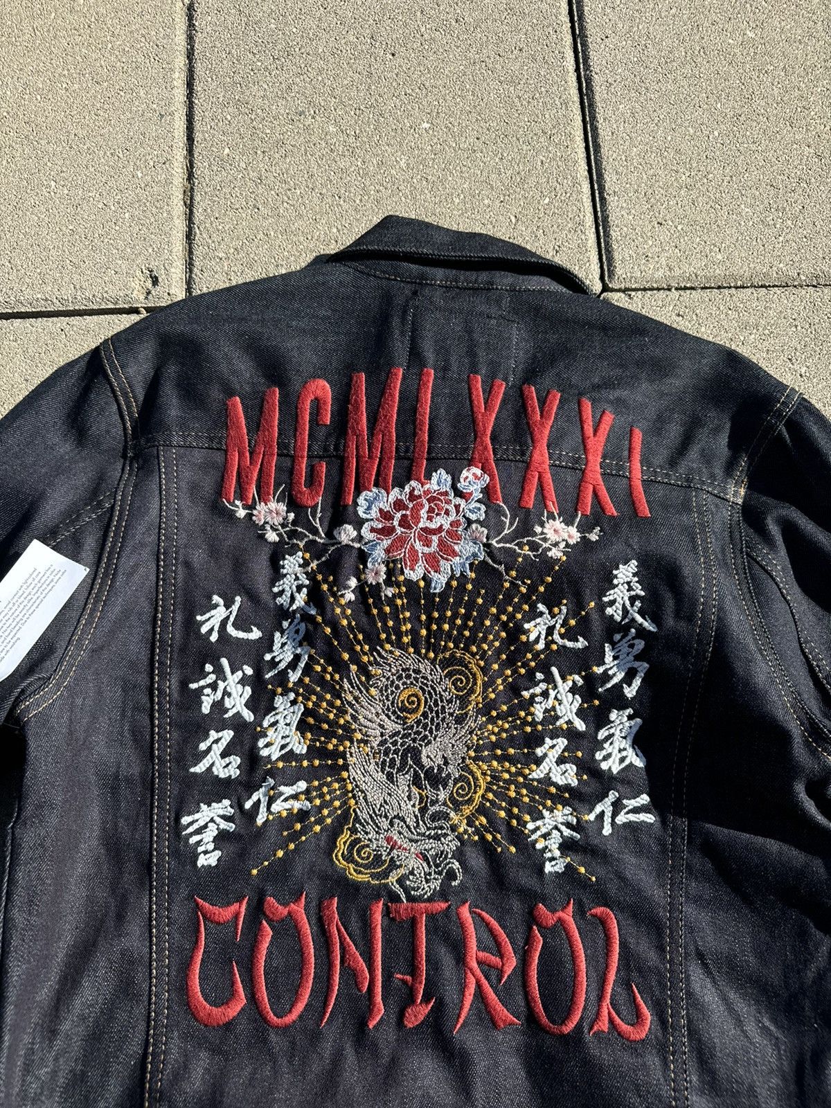 Guess Raw Selvedge Denim Jacket Guess Men’s Rex Embroidered Size US M / EU 48-50 / 2 - 12 Thumbnail