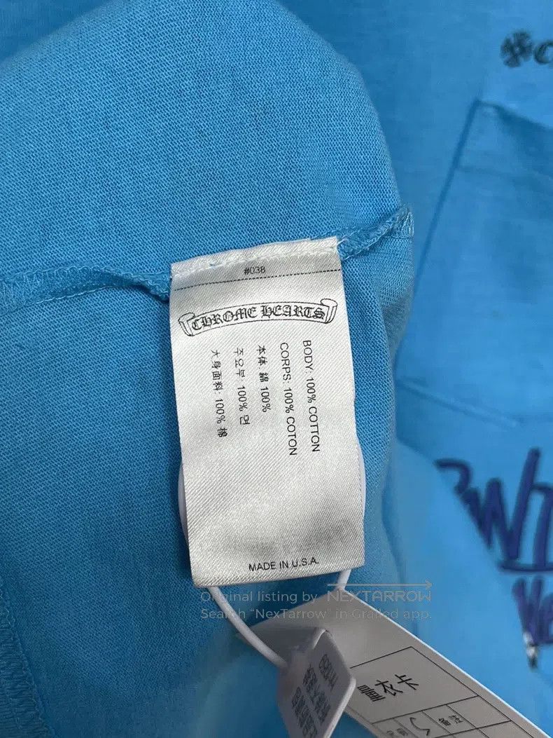 Chrome Hearts CHROME HEARTS Size S Blue graffiti long sleeves Size US S / EU 44-46 / 1 - 4 Thumbnail
