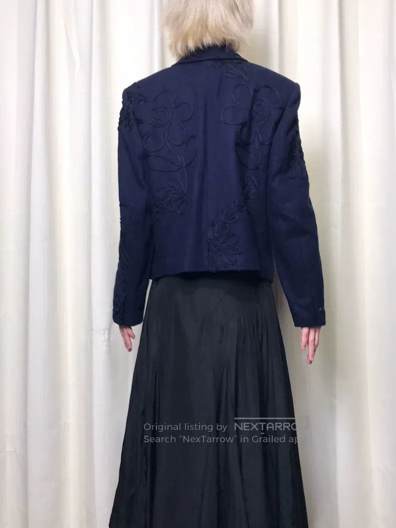 Issey Miyake Issey Miyake Embroidered Wrapped-Thread Suit Jacket Size M / US 6-8 / IT 42-44 - 5 Thumbnail