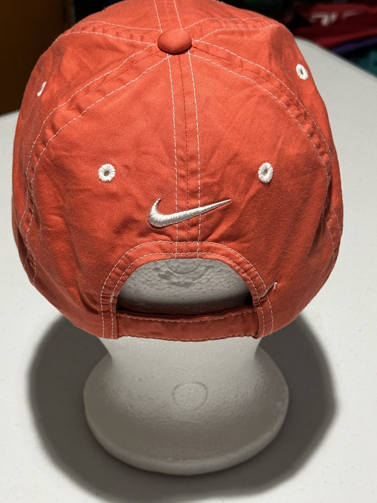 Nike Vtg y2k Nike Golf embroidered swoosh orange Hat Size ONE SIZE - 3 Thumbnail