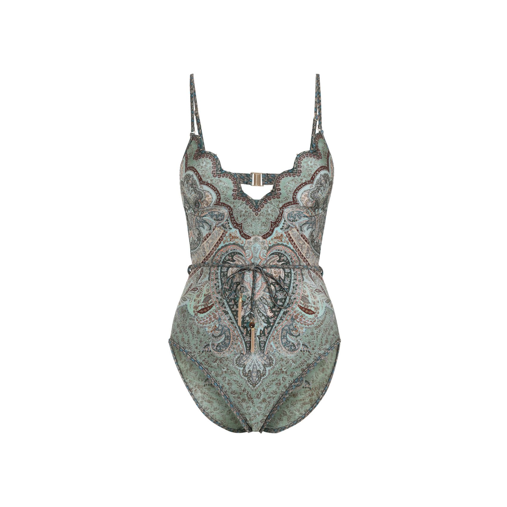 Zimmermann Wanderlust Scallop One-Piece