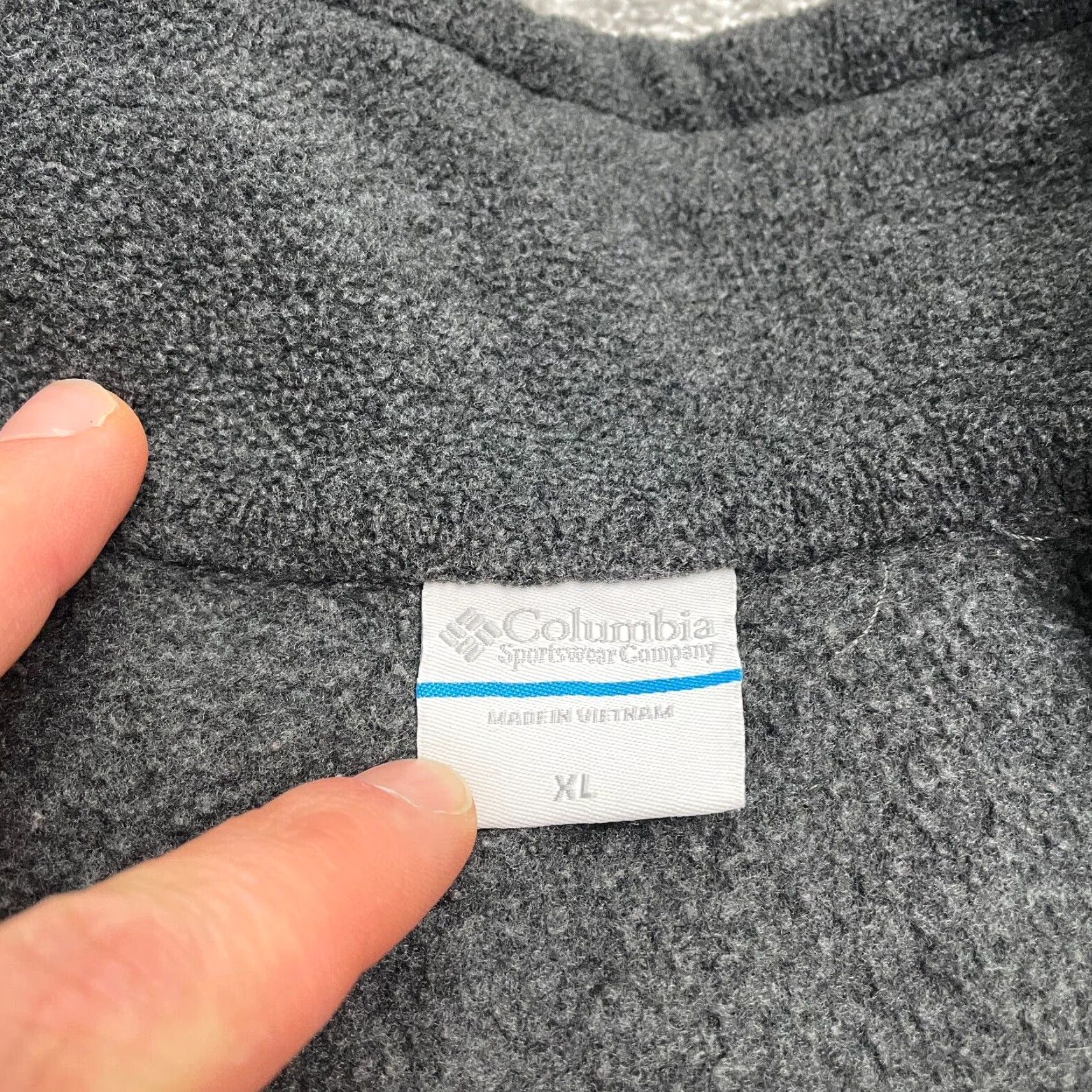Vintage Columbia Benton Springs Fleece Jacket Womens XL Gray Full Zip Pockets Outdoor Jacket Size XL / US 12-14 / IT 48-50 - 7 Thumbnail