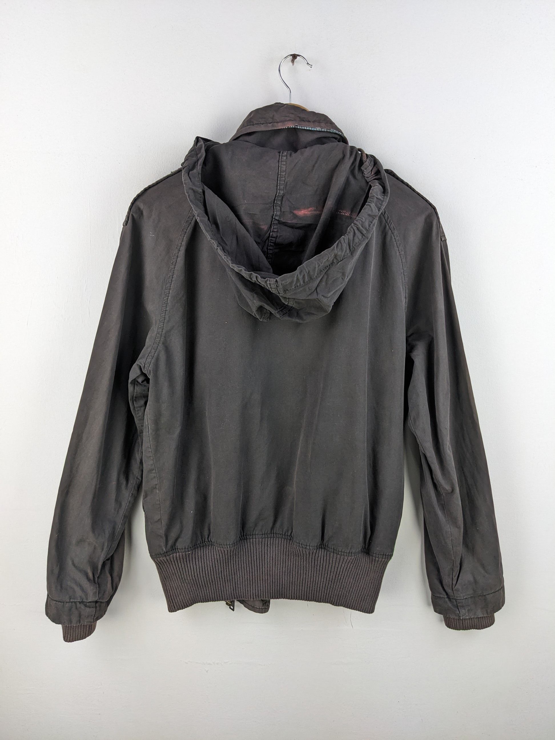DKNY × Vintage Vintage DKNY Jacket Hoodie Military Style Sun Faded Size US M / EU 48-50 / 2 - 2 Thumbnail