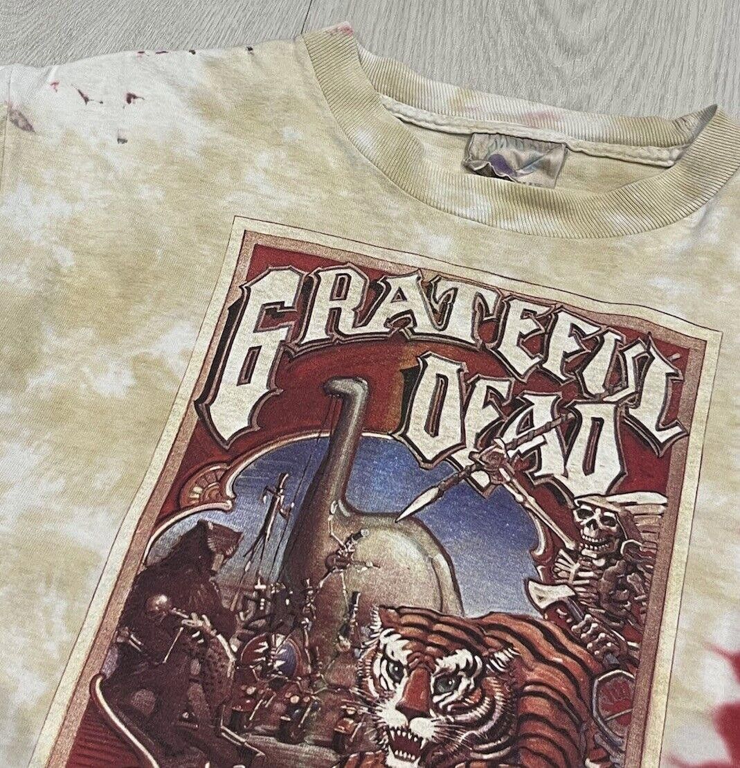 Grateful Dead × Liquid Blue Vintage 1990 Grateful Dead Europe Tour T Shirt Men’s Large Size US L / EU 52-54 / 3 - 6 Thumbnail