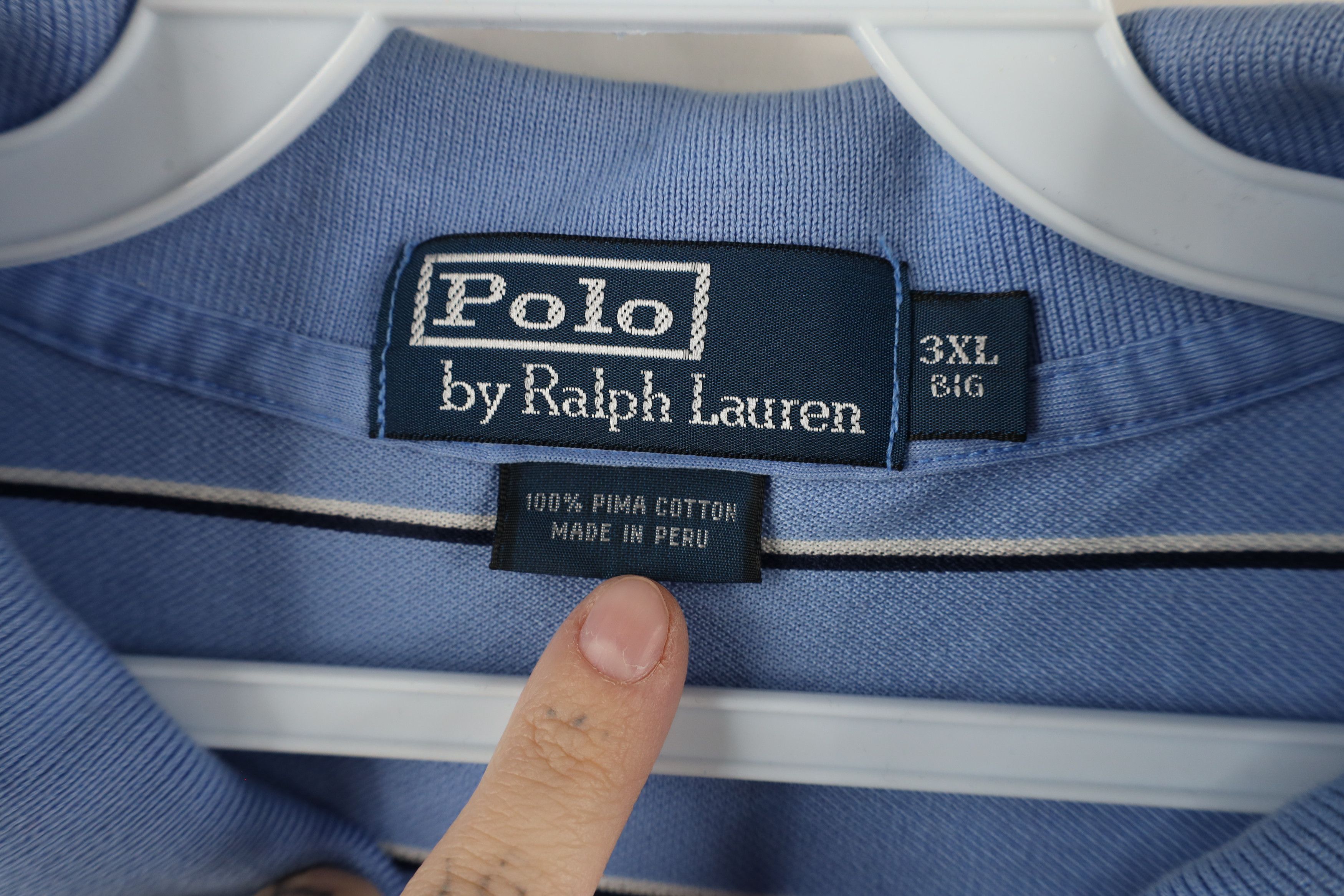 Ralph Lauren × Vintage Vintage 90s Ralph Lauren Knit Collared Golf Polo Shirt Size US XXL / EU 58 / 5 - 5 Thumbnail