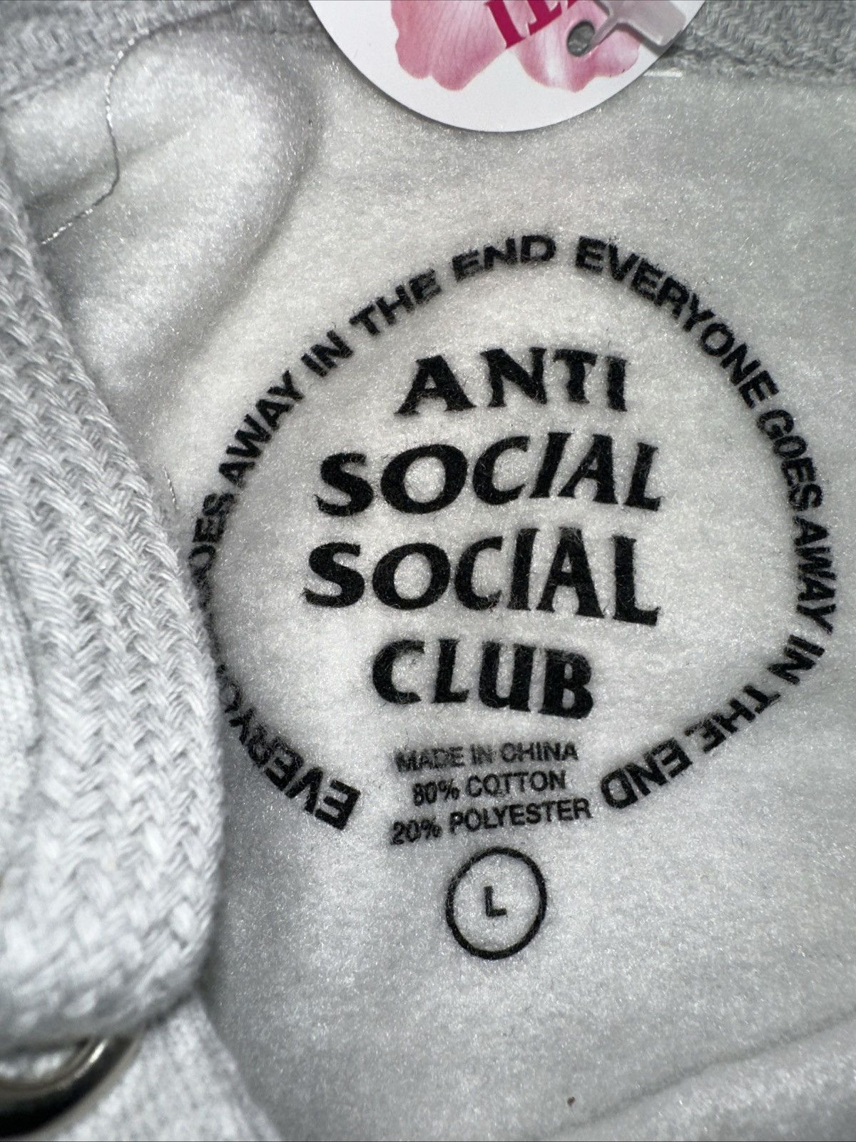 Anti Social Social Club “ASSC Berlin Full Zip Hoodie Grey/Pink Size L Size US L / EU 52-54 / 3 - 4 Thumbnail