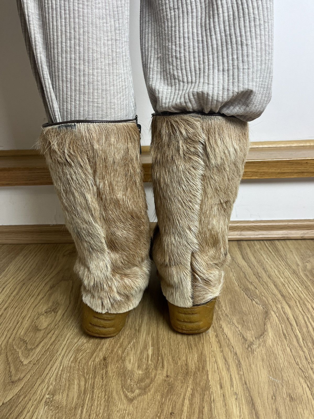 Hysteric Glamour DDP Arktis Style Faux Fur Winter Boots Beige Style Y2K Size US 9 / IT 39 - 6 Thumbnail