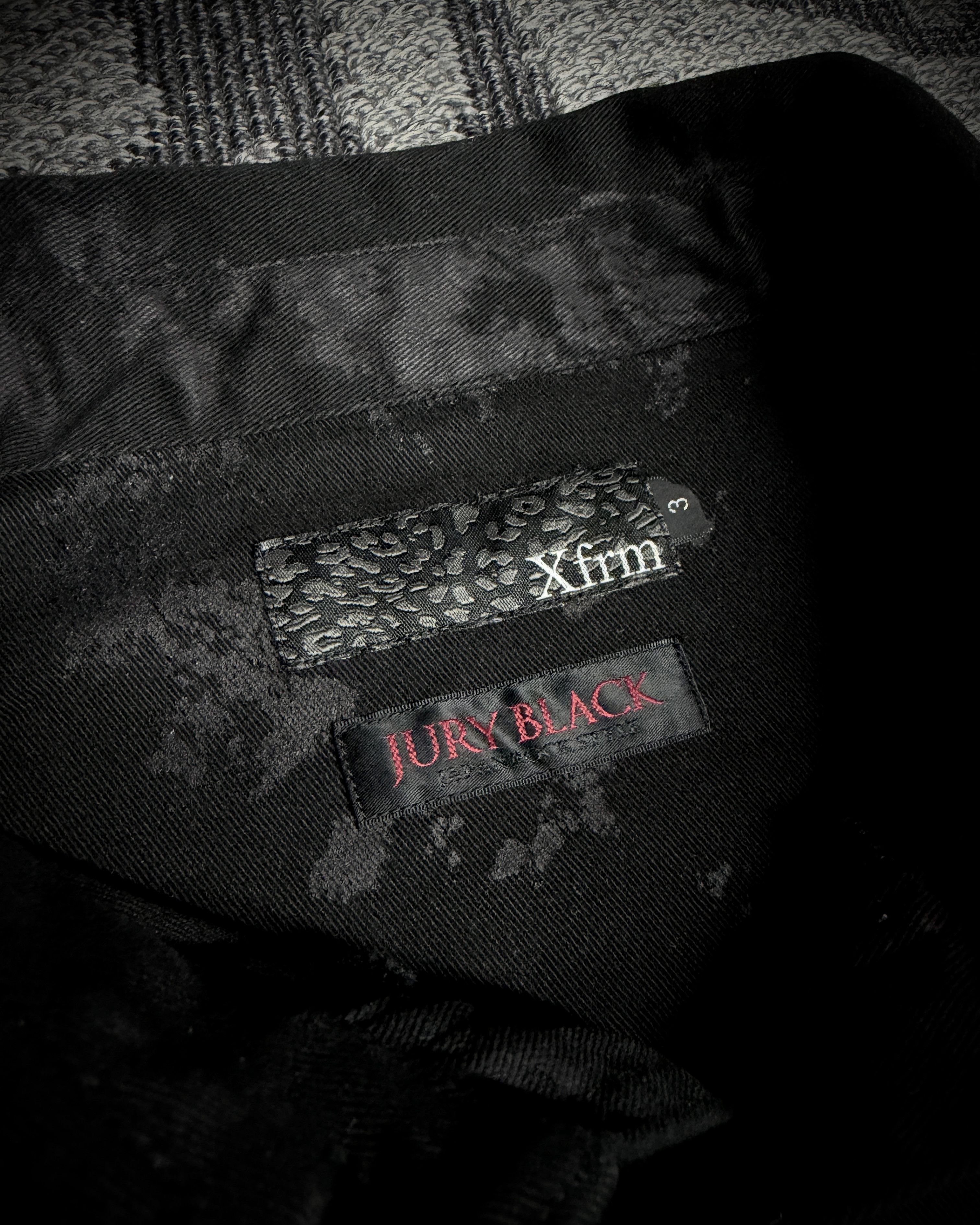 Japanese Brand Xfrm × Jury Black Coated Splatter Studded Shirt Size US L / EU 52-54 / 3 - 10 Thumbnail